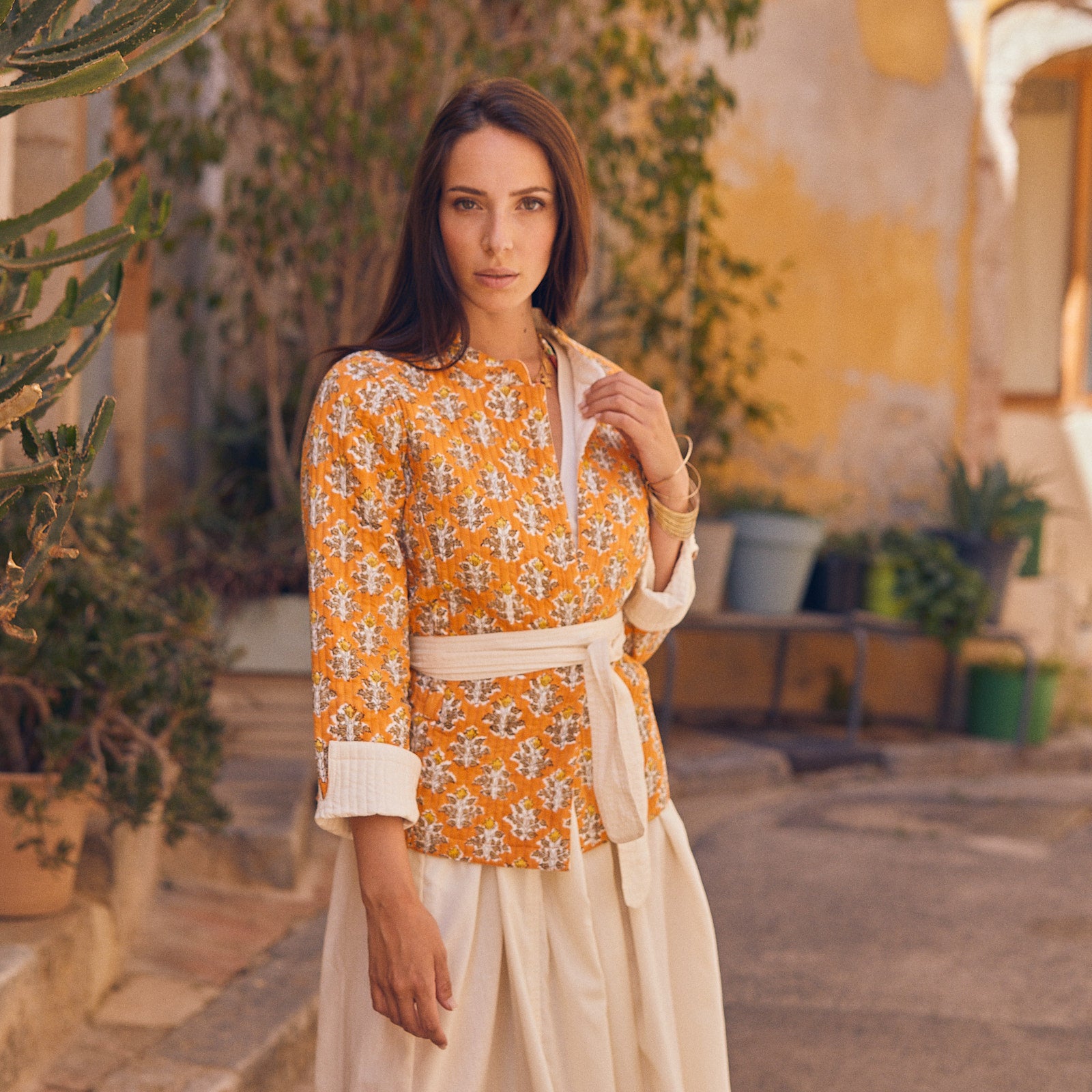 Jaya Jacket Escalet 100% Organic Cotton - Orange ORANGE