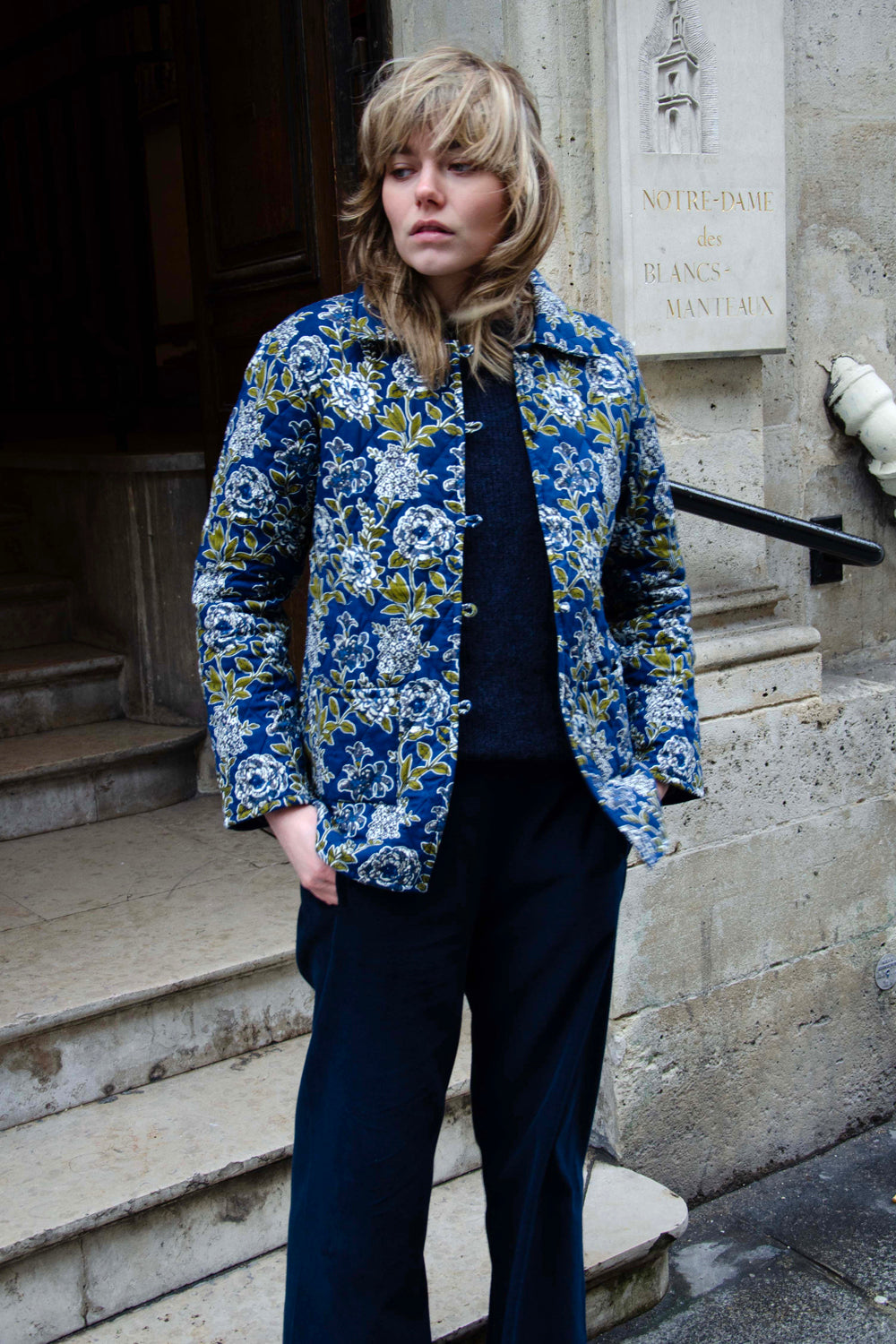 Lucia Jacket 100% Coton - Blue BLUE