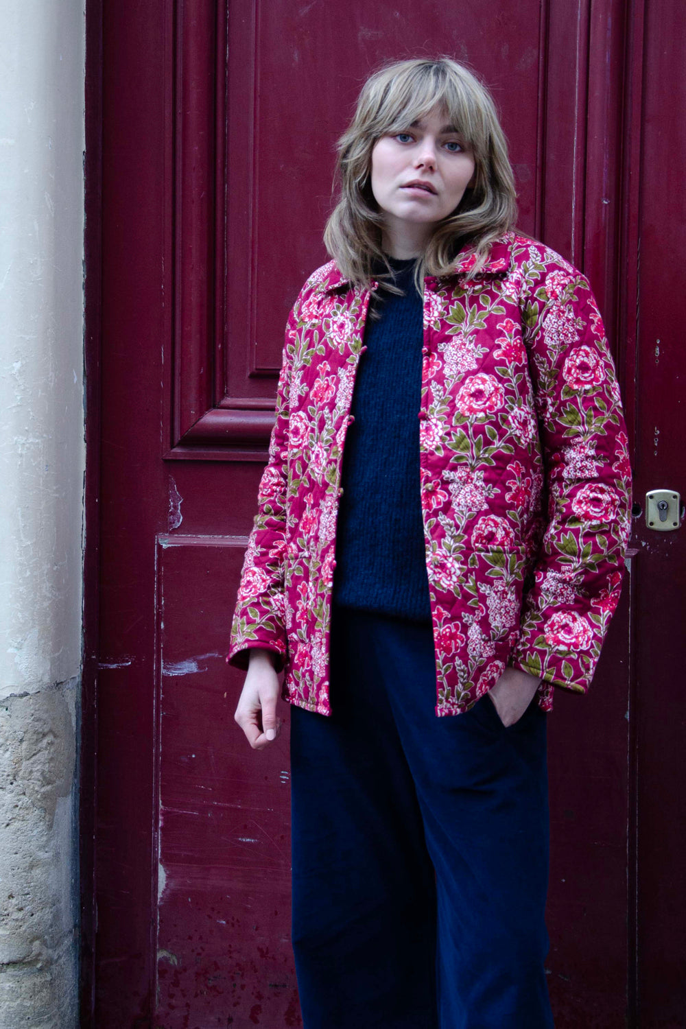 Lucia Jacket 100% Coton - Burgundy BURGUNDY