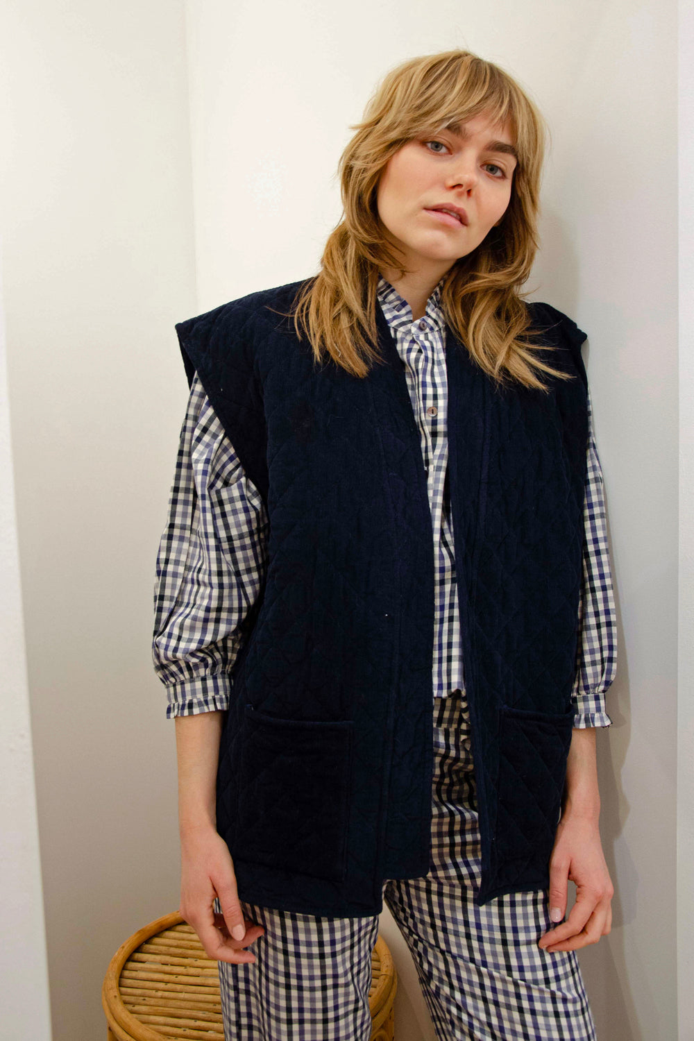 Tokyo Jacket Velvet 100% Coton - Blue BLUE