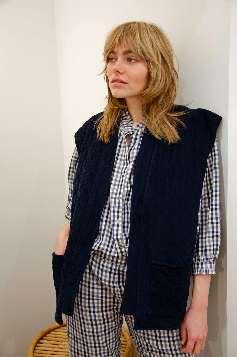 Tokyo Jacket Velvet 100% Coton - Blue BLUE