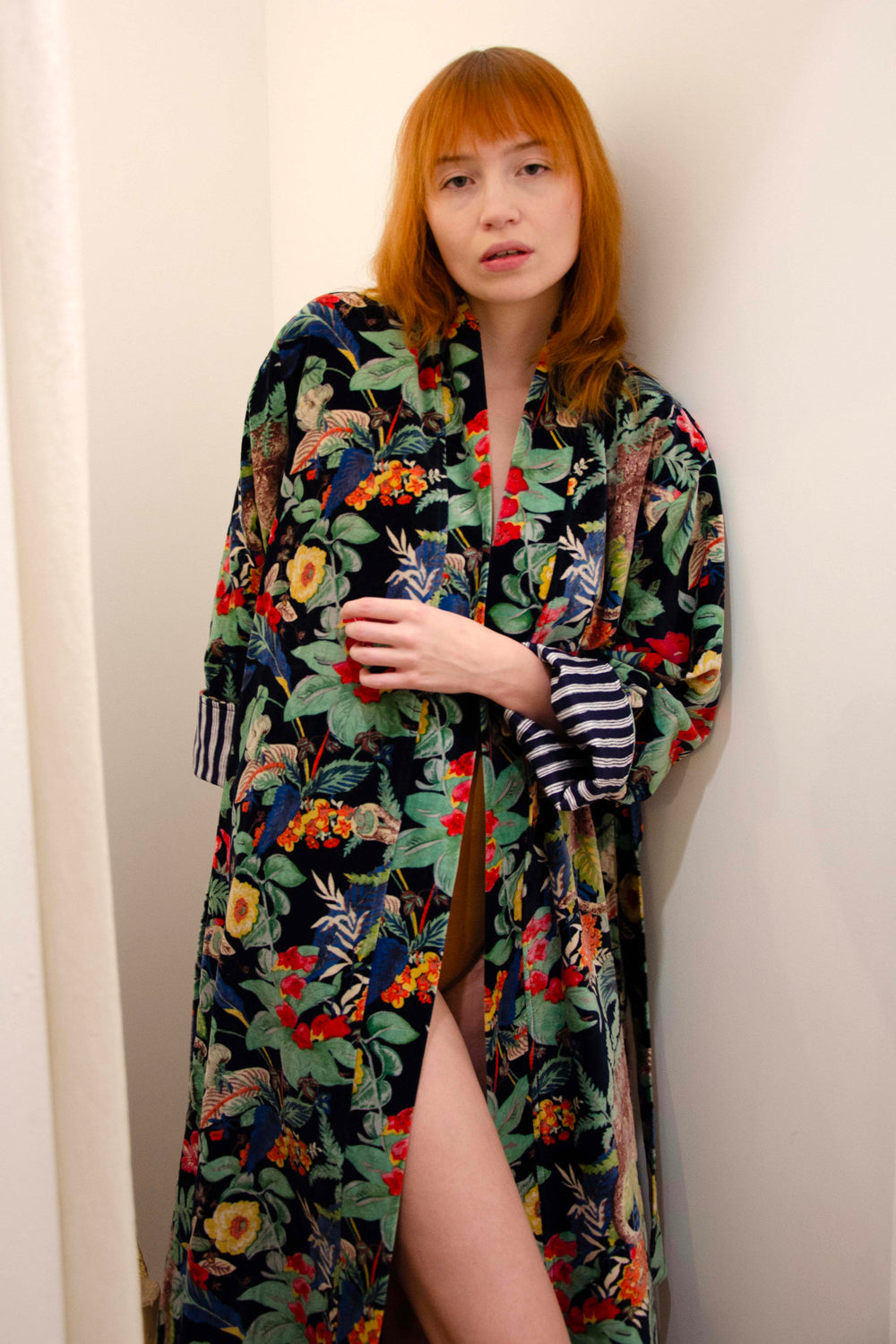 Kimono Velvet Fantasy 100% Coton - Black BLACK