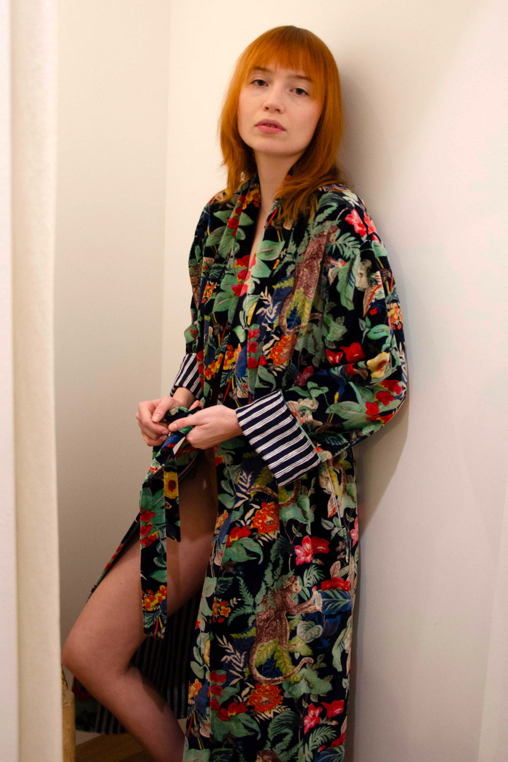 Kimono Velvet Fantasy 100% Coton - Black BLACK