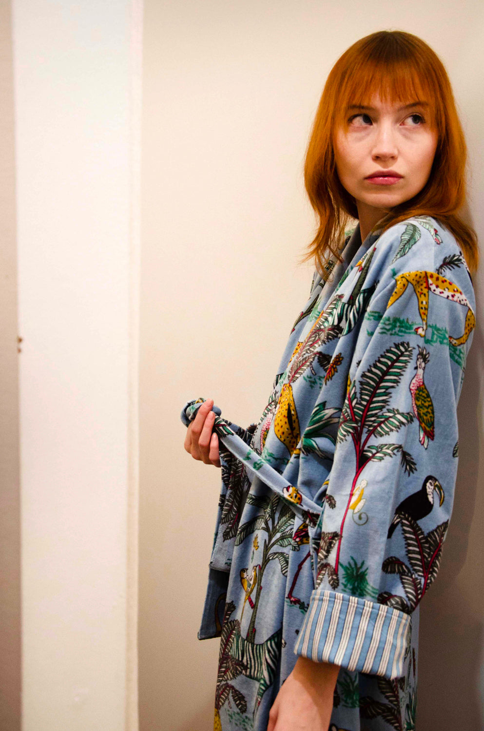 Kimono Velvet Fantasy 100% Coton - Grey GREY