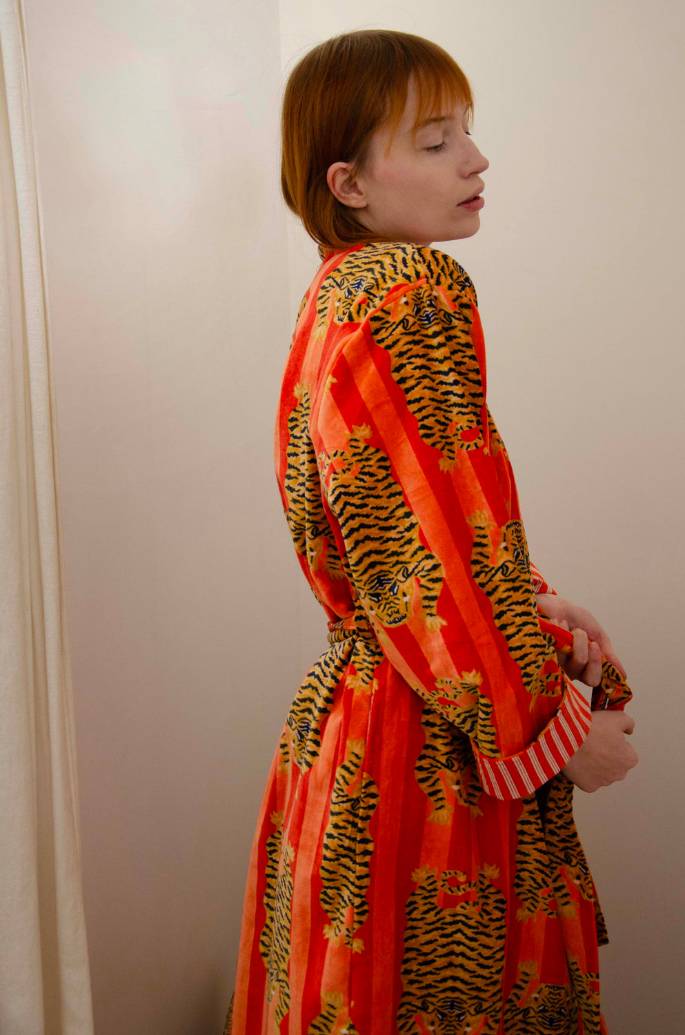 Kimono Velvet Fantasy 100% Coton - Peach PEACH