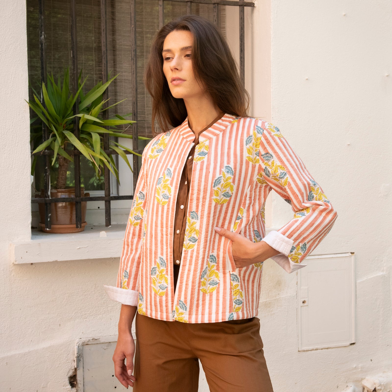 Jaya Jacket Beaulieu 100% Organic Cotton - Peach PEACH