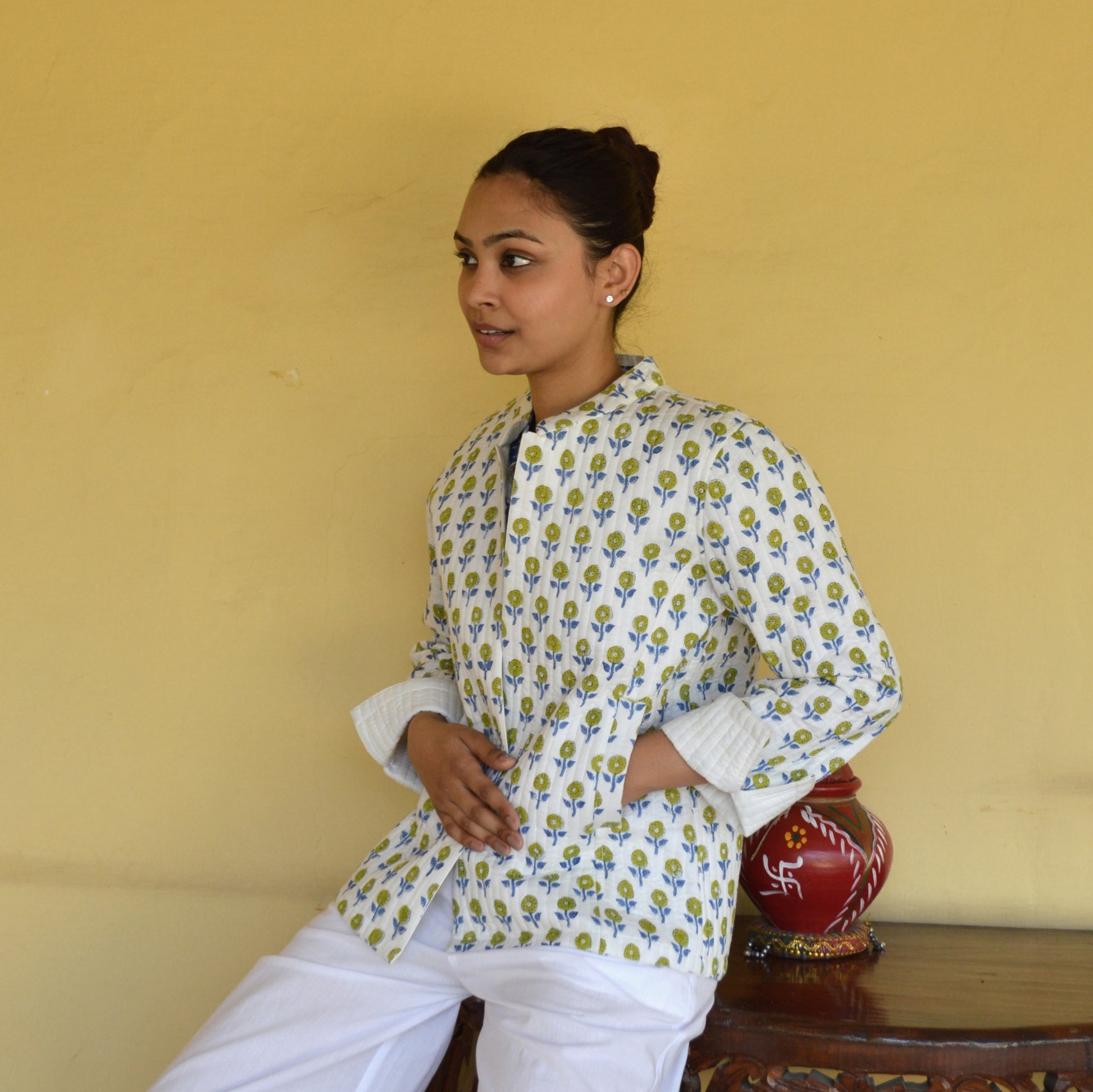 Jaya Jacket Grace 100% Organic Cotton - Blue BLUE