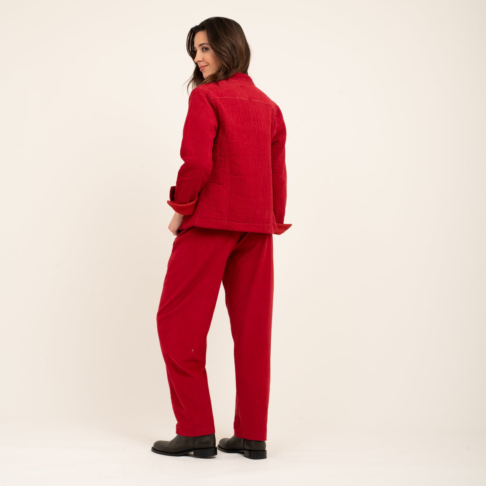 Jaya Jacket Velvet 100% Coton - Red RED