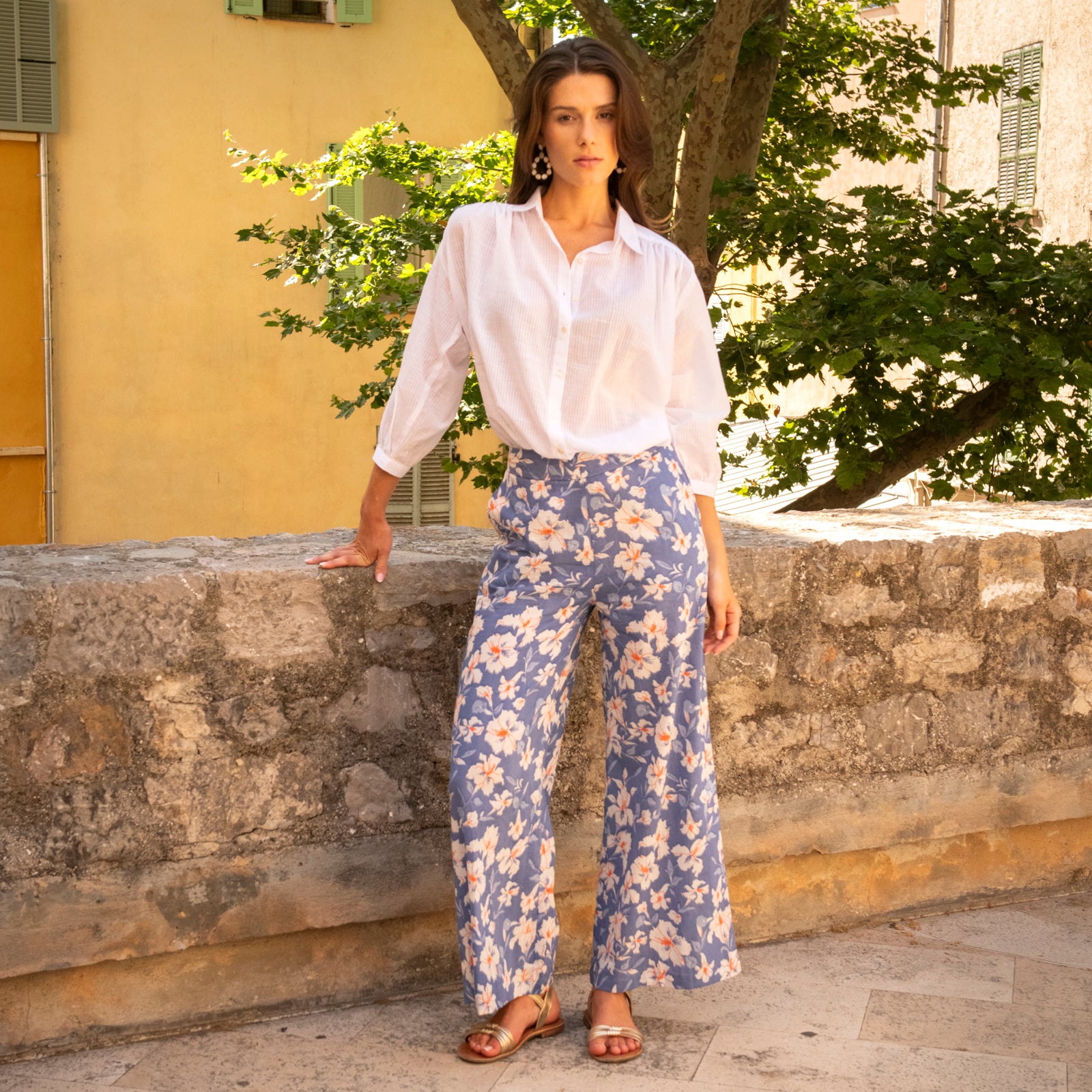 Leana Trousers Rayol 100% Coton - Lilac LILAC