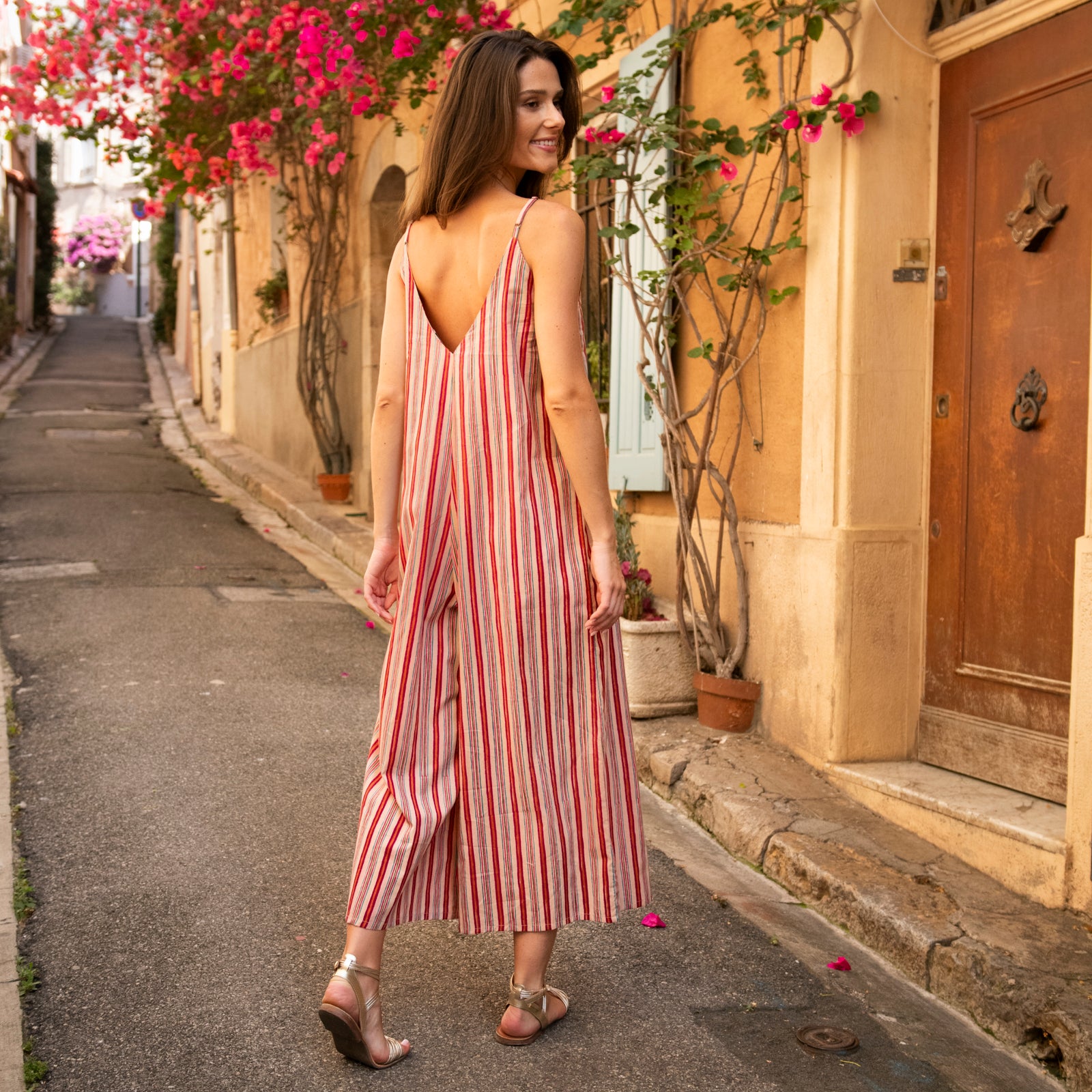 Lea Jumpsuit Miramar 100% Coton - Pink PINK