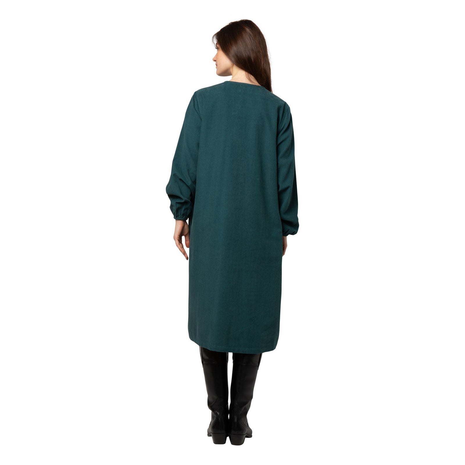 Neha Dress Velvet 100% Coton - Green GREEN