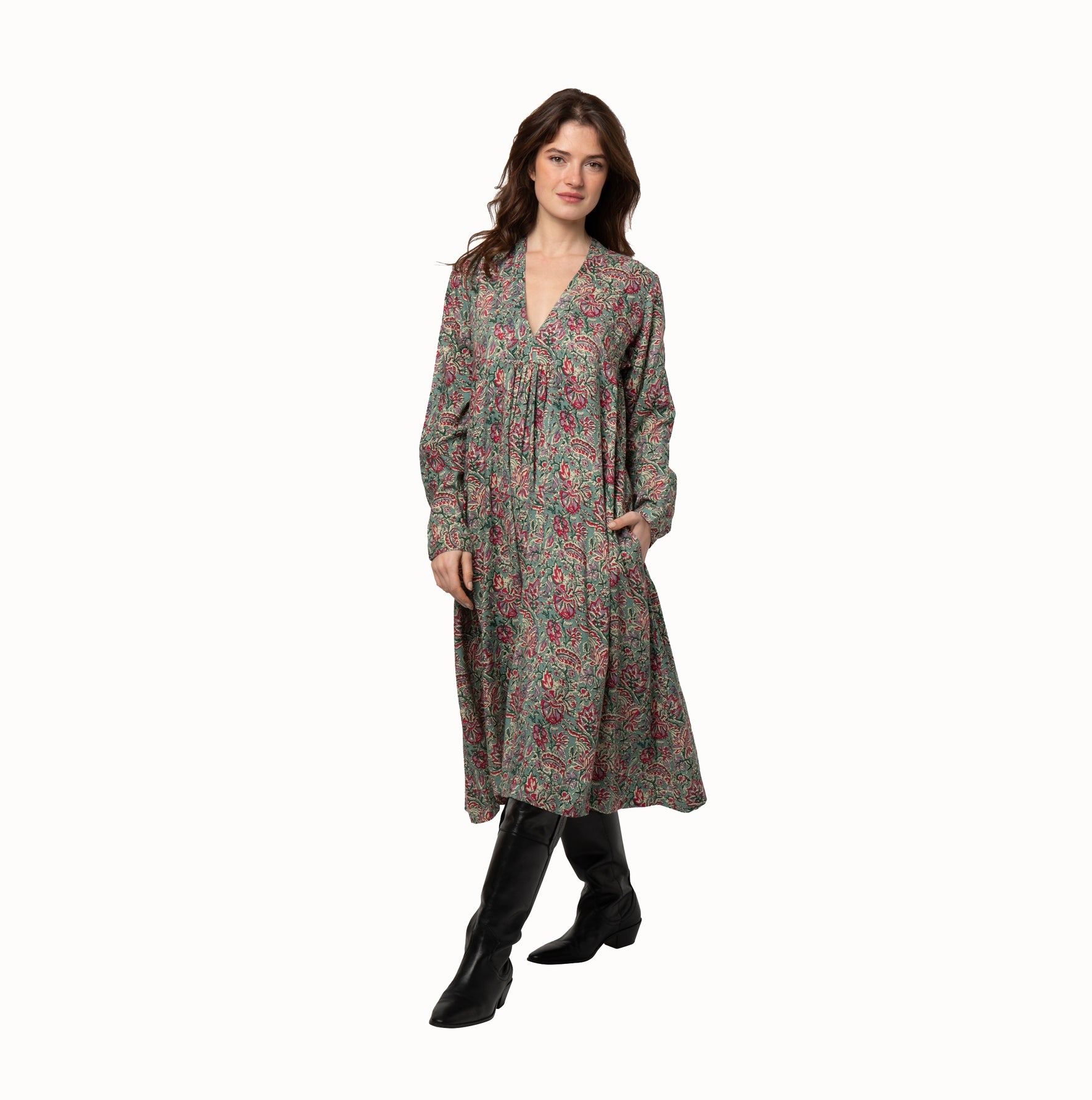 Mia Dress Jaipur - Green GREEN