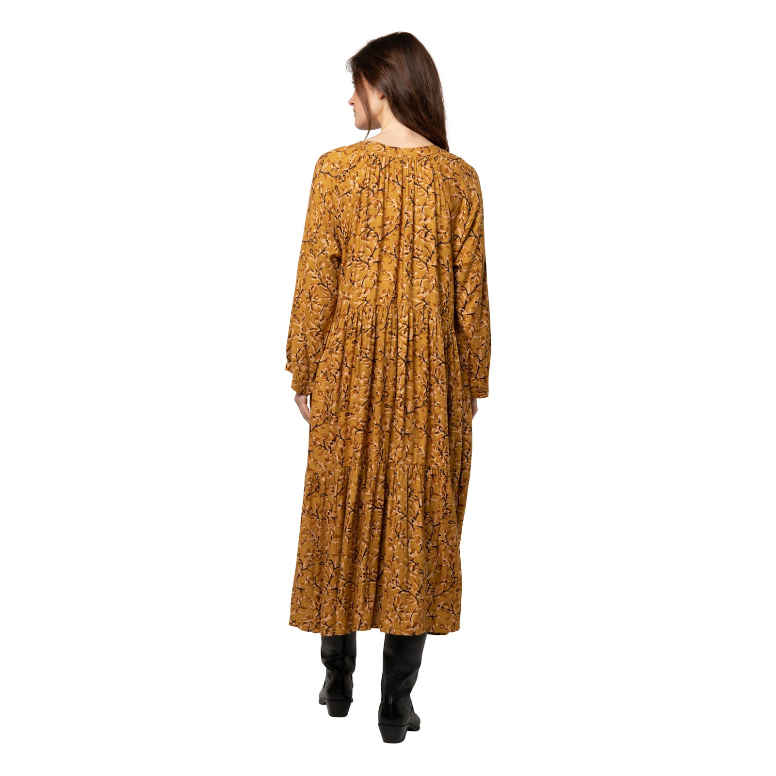 Angele Dress Fall - Ochre OCHRE