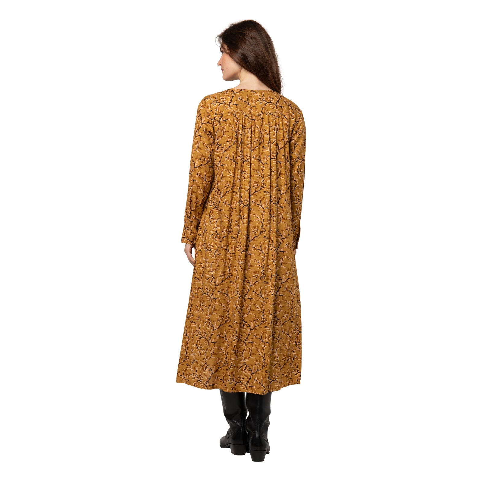 Flora Dress Fall - Ochre OCHRE