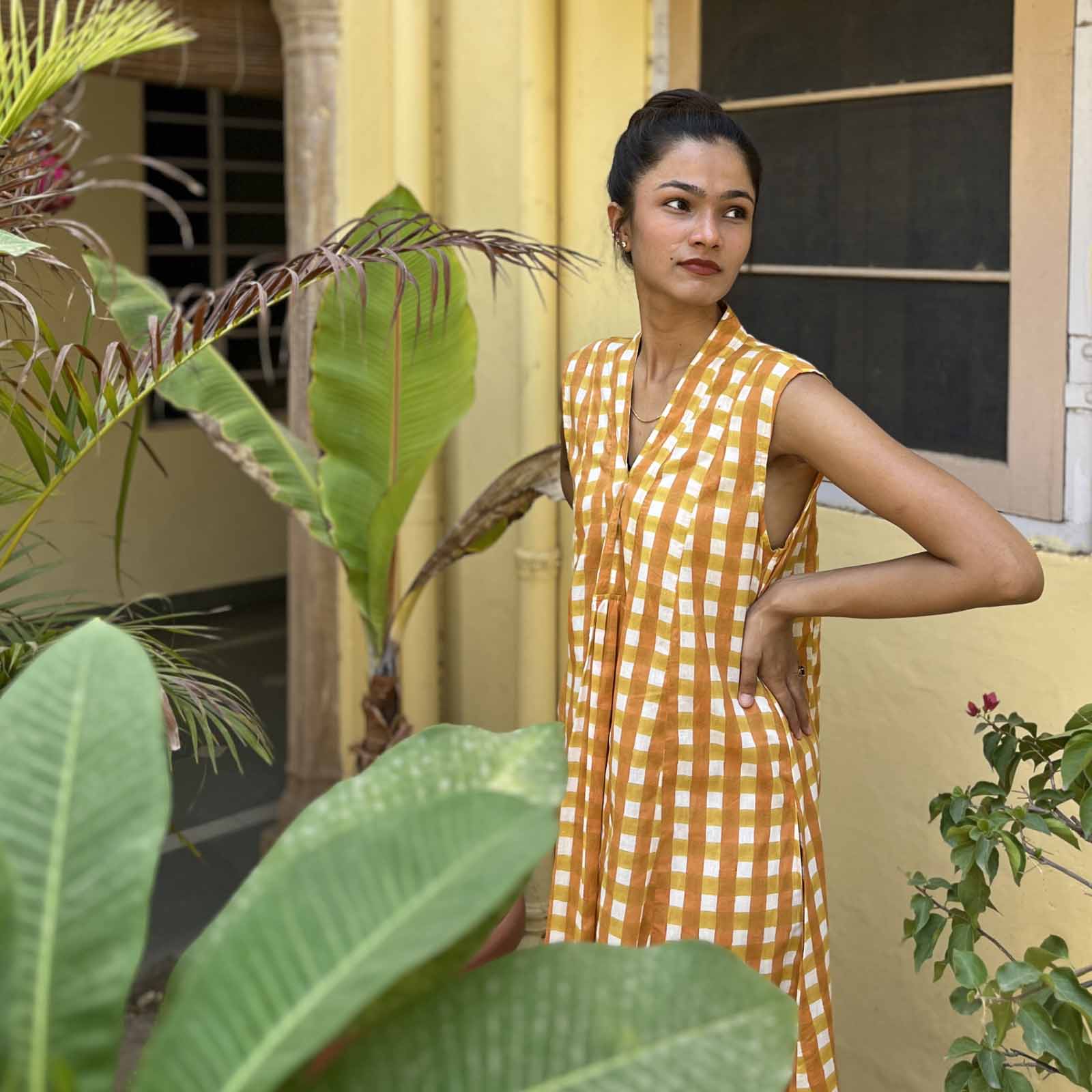 Miana Dress Prado 100% Organic Cotton - Yellow Sun YELLOW SUN