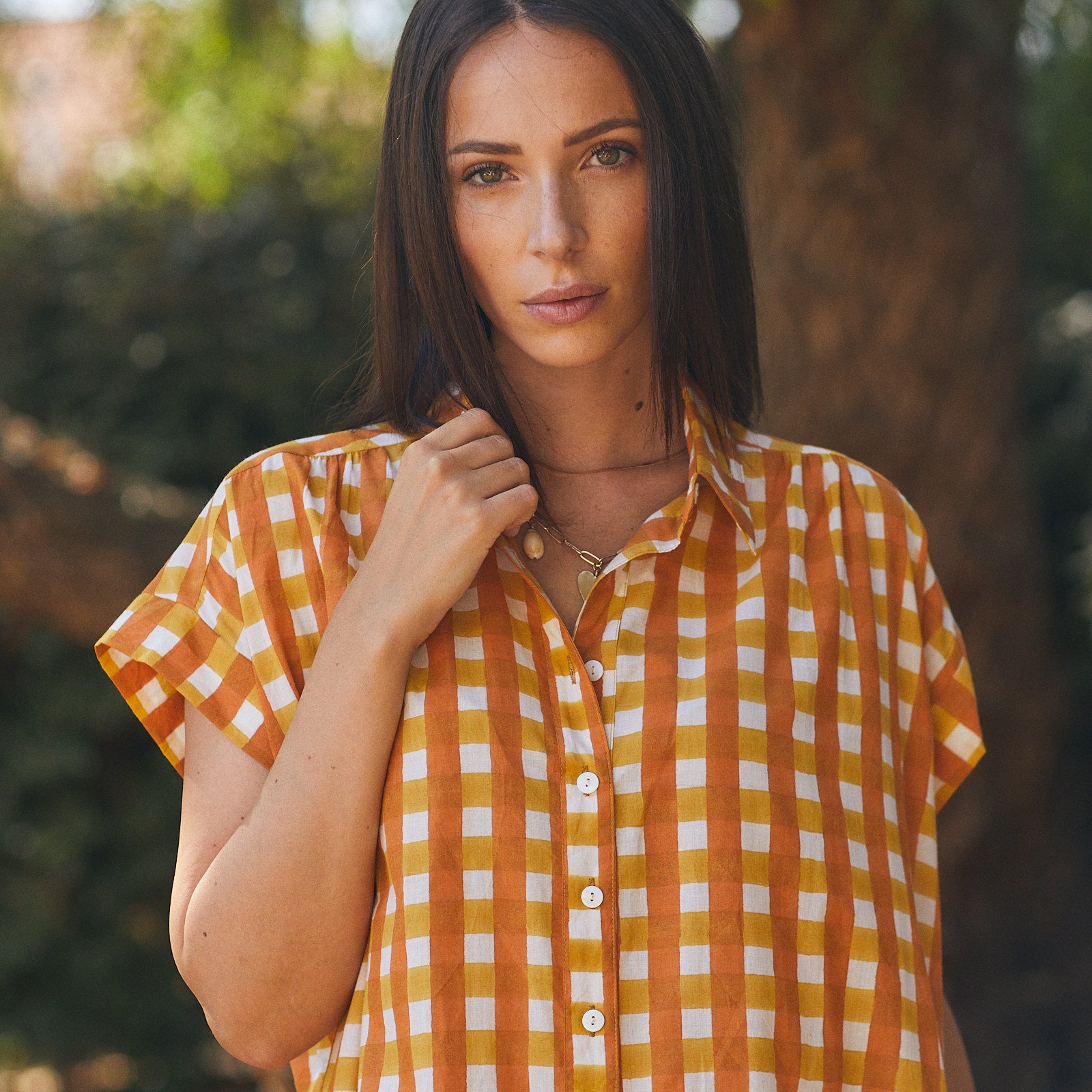 Marguerite Dress Prado 100% Organic Cotton - Orange ORANGE