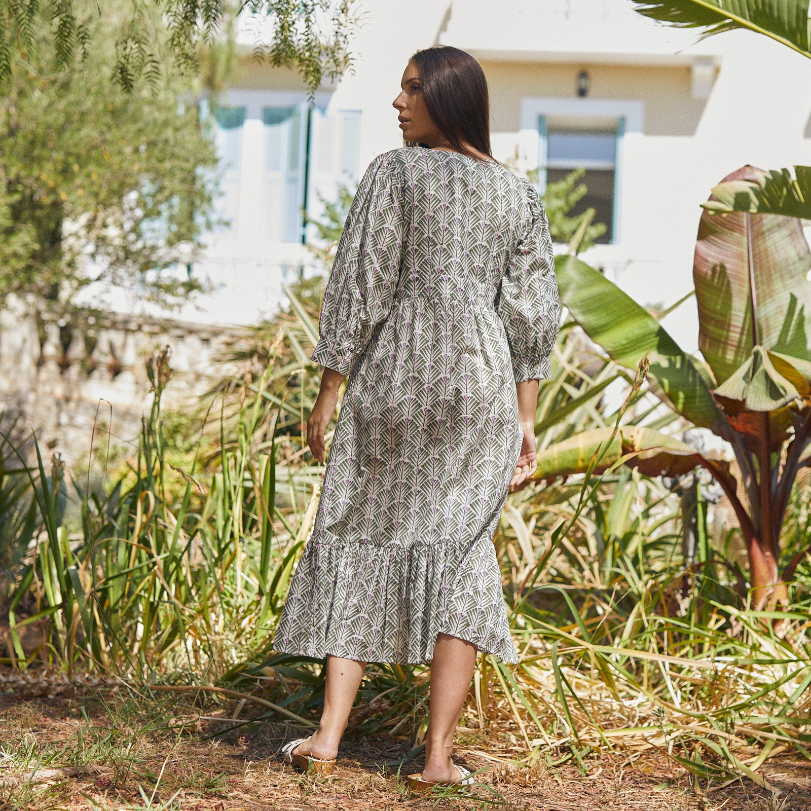Maelle Dress Alma 100% Organic Cotton - Green GREEN