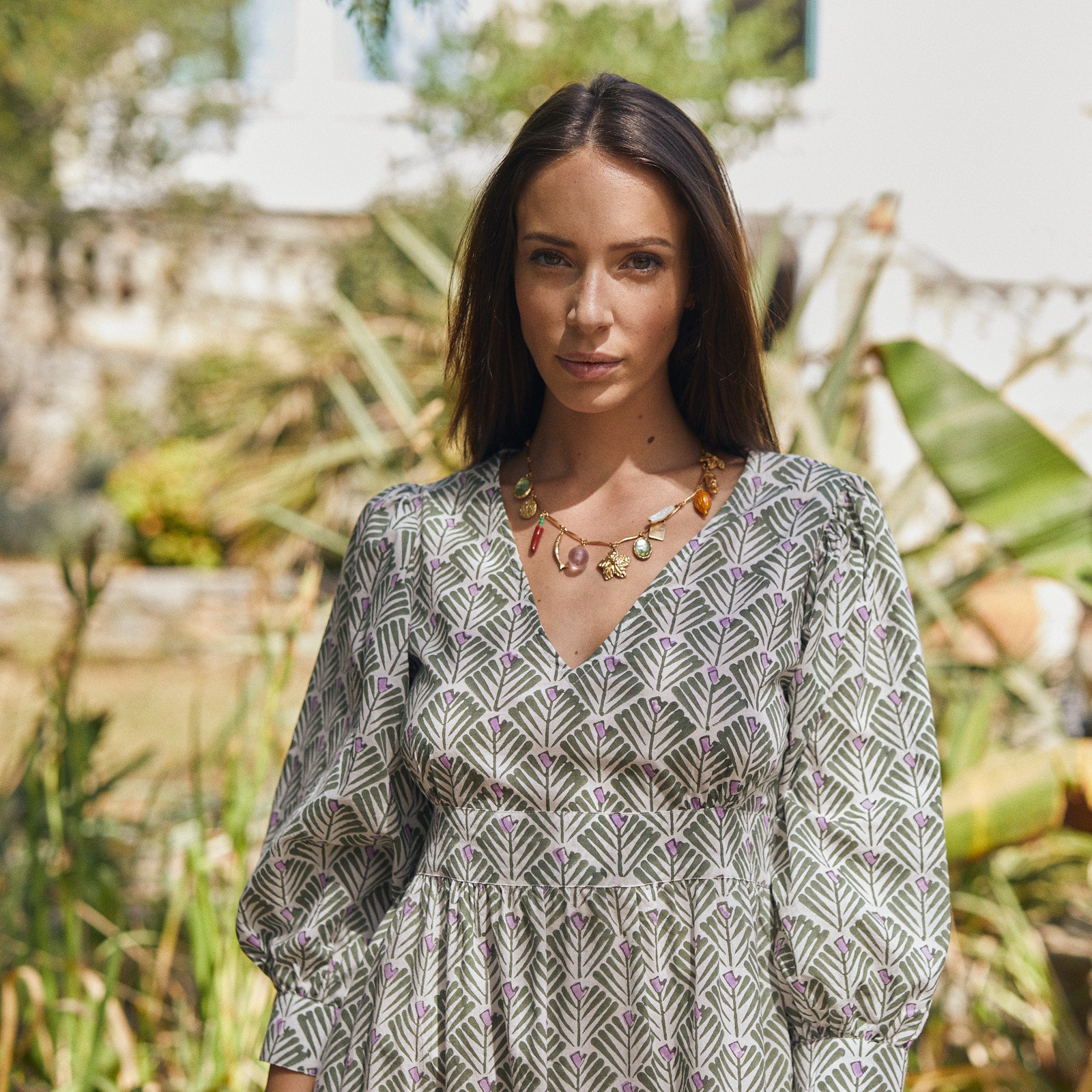 Maelle Dress Alma 100% Organic Cotton - Green GREEN
