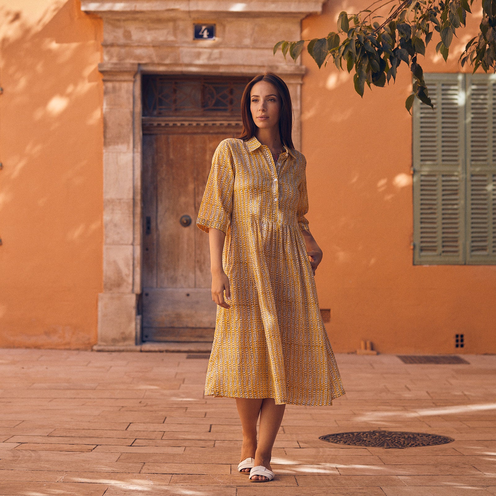 Milene Dress Madrague 100% Organic Cotton - Orange ORANGE