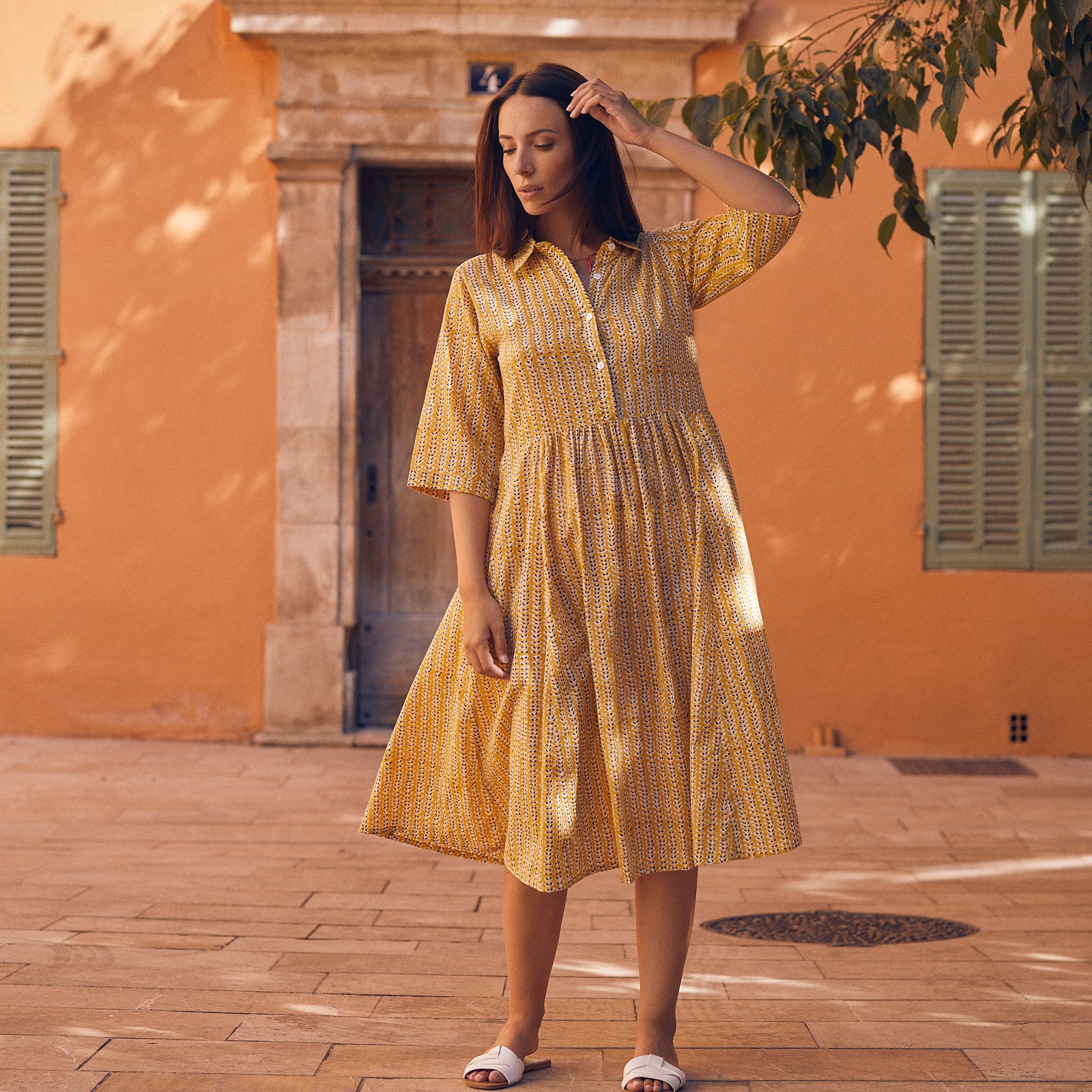 Milene Dress Madrague 100% Organic Cotton - Orange ORANGE