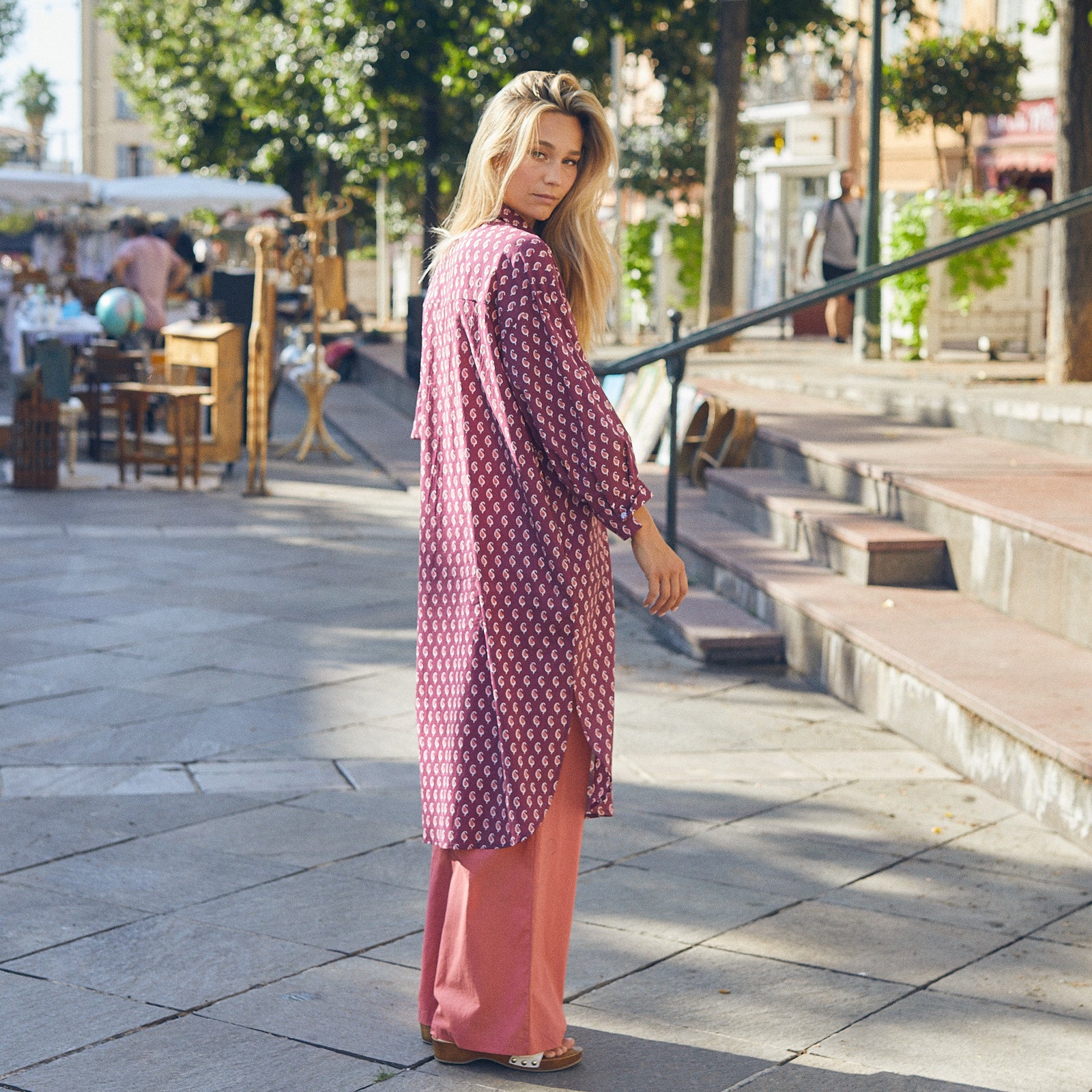 Anna Dress Cigale 100% Coton - Rasberry RASBERRY