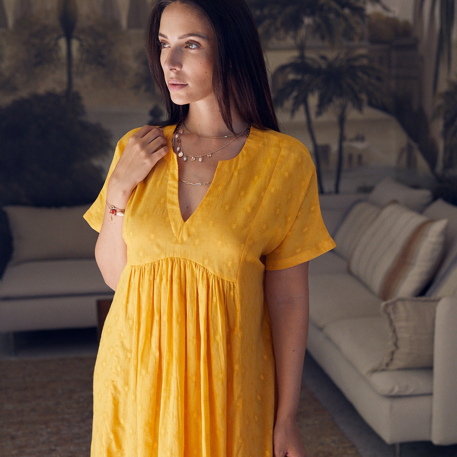 Nuala Dress S.color 100% Coton - Yellow Sun YELLOW SUN