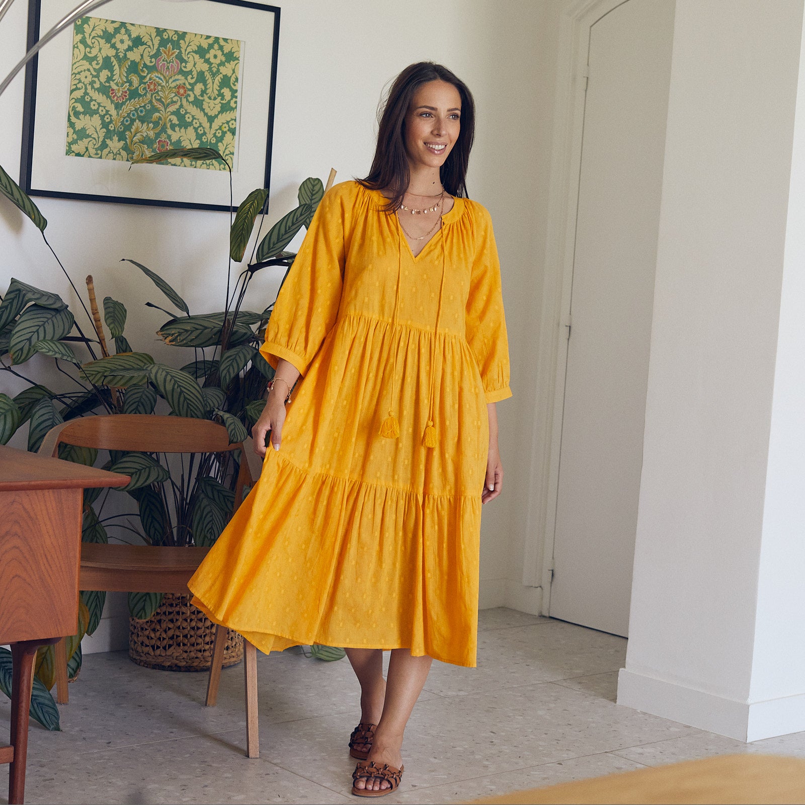 Angela Dress S.color 100% Coton - Yellow Sun YELLOW SUN