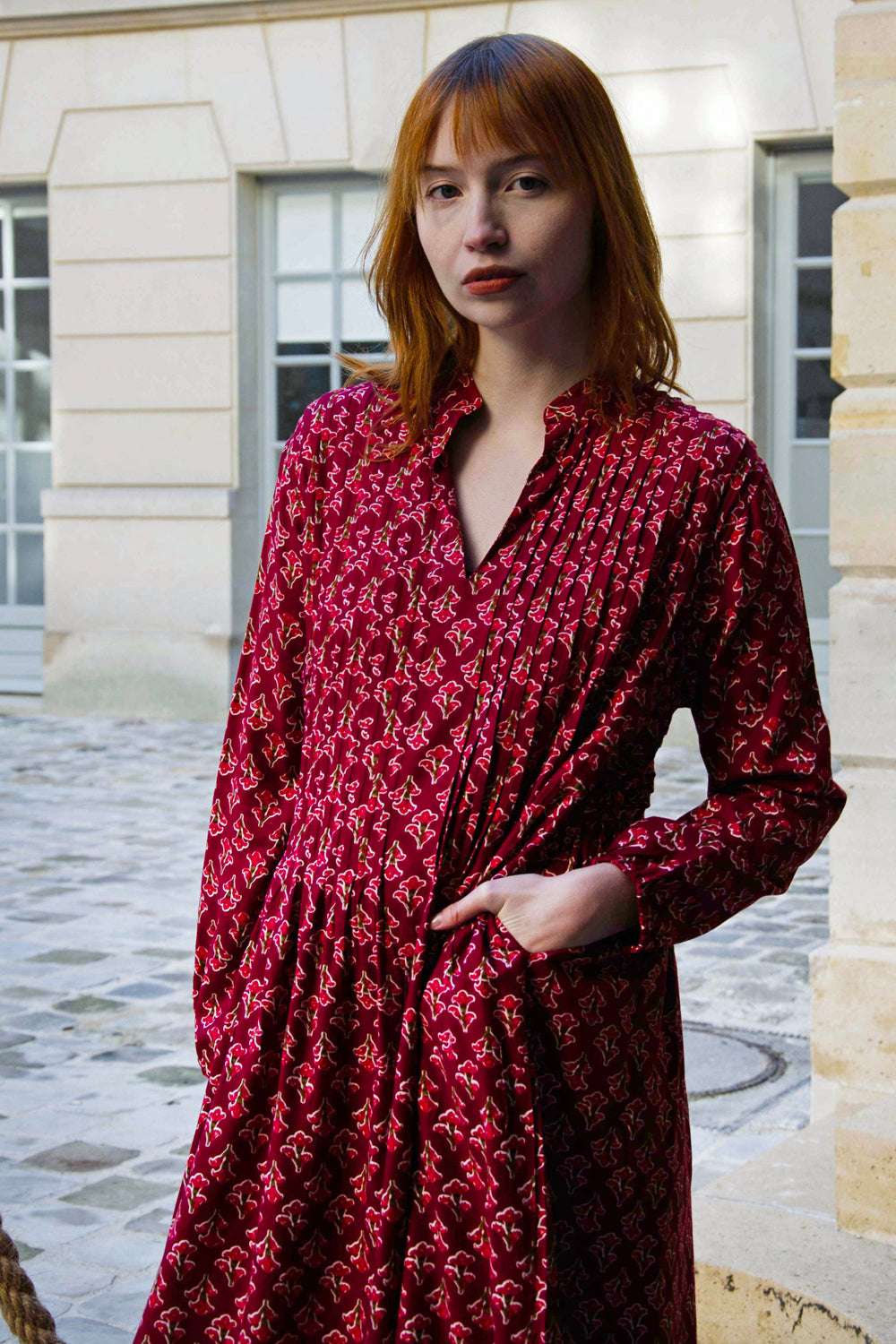 Marie Dress - Burgundy BURGUNDY