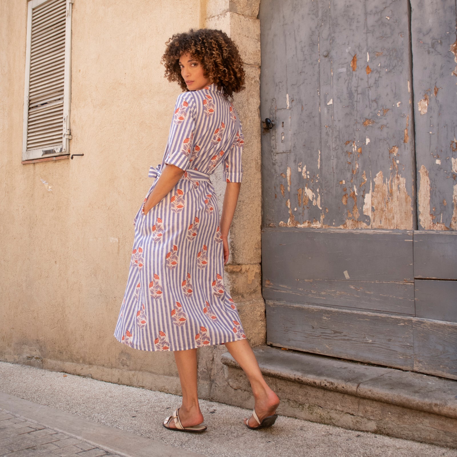 Amber Dress Beaulieu 100% Organic Cotton - Lilac LILAC