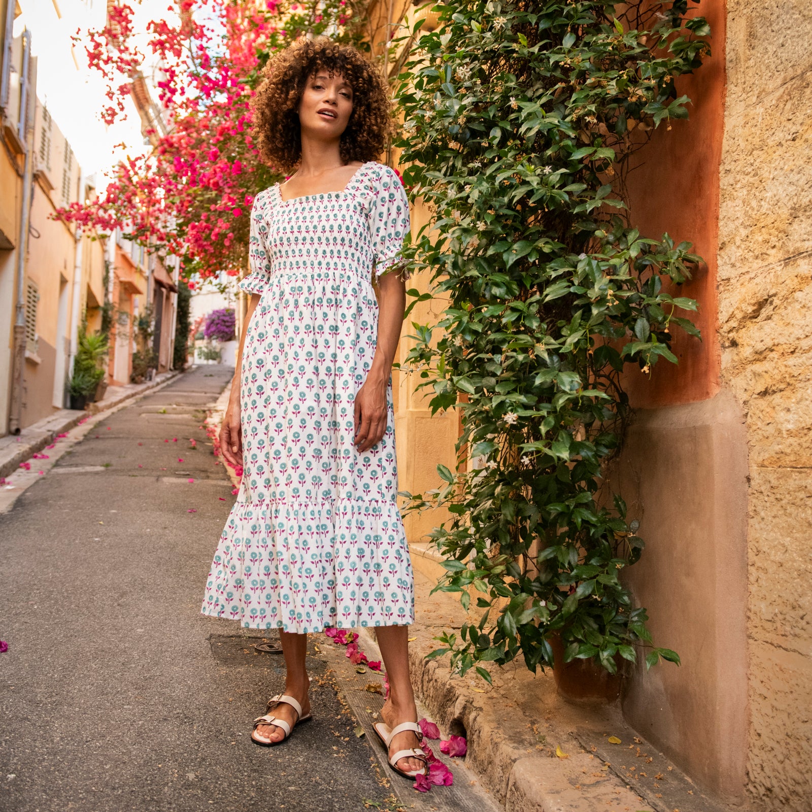 Giulia Dress Grace 100% Organic Cotton - Green GREEN