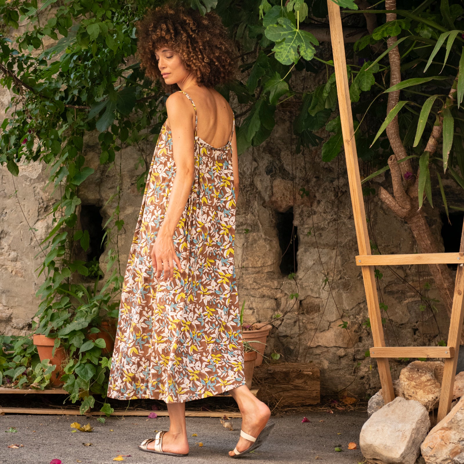 Charlie Dress Figuieres 100% Organic Cotton - Brown BROWN
