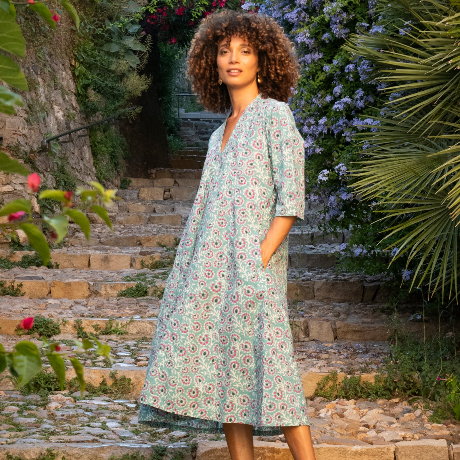 Mia Dress Eze 100% Organic Cotton - Green GREEN