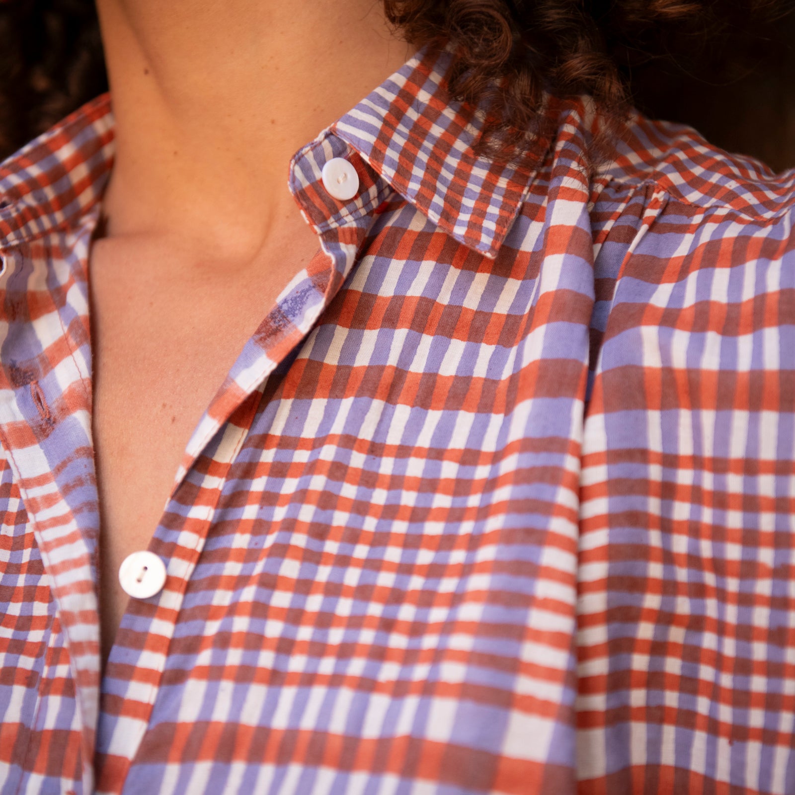 Marguerite Dress Nissa 100% Organic Cotton - Orange Lilac ORANGE LILAC