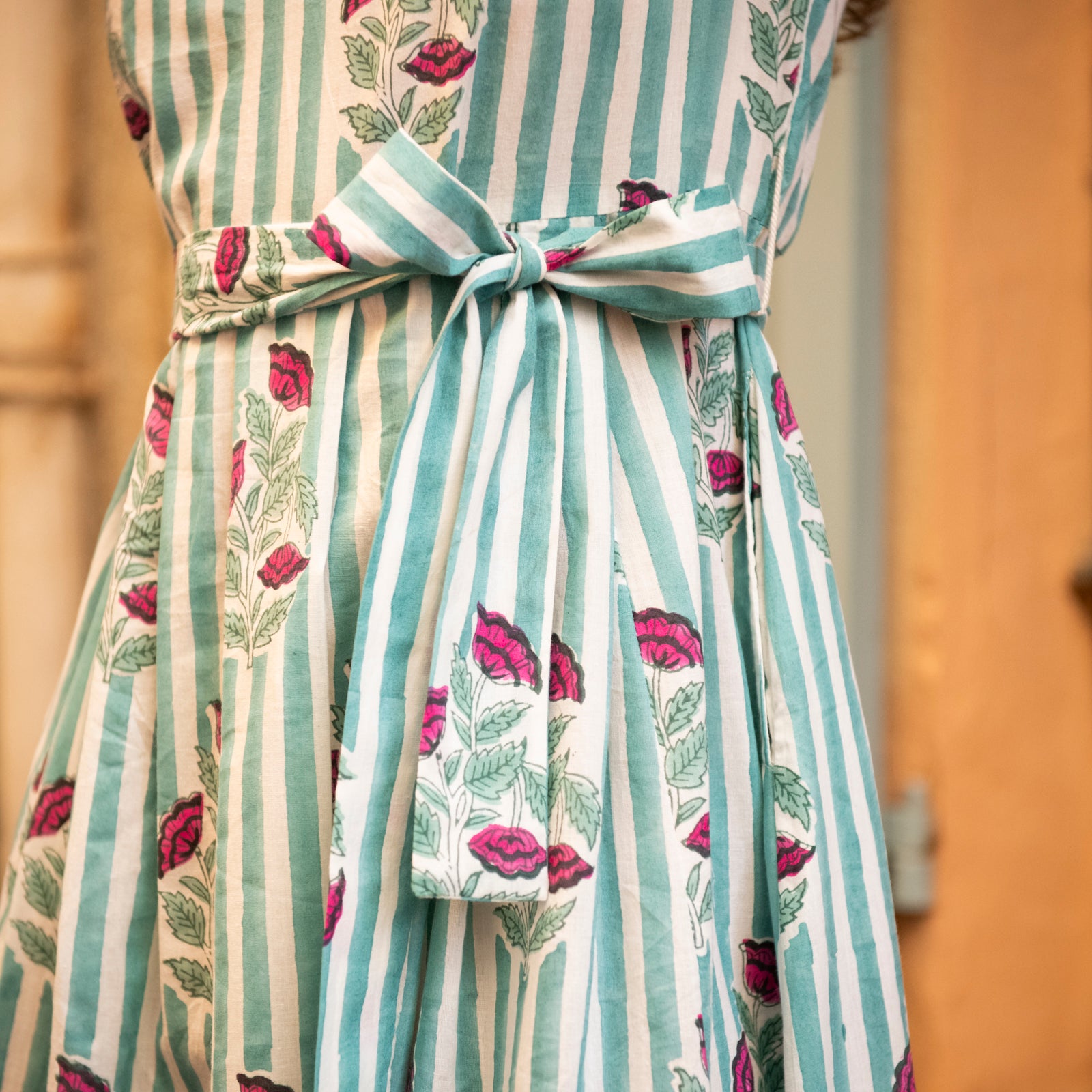 Rose Dress Beaulieu 100% Organic Cotton - Green GREEN