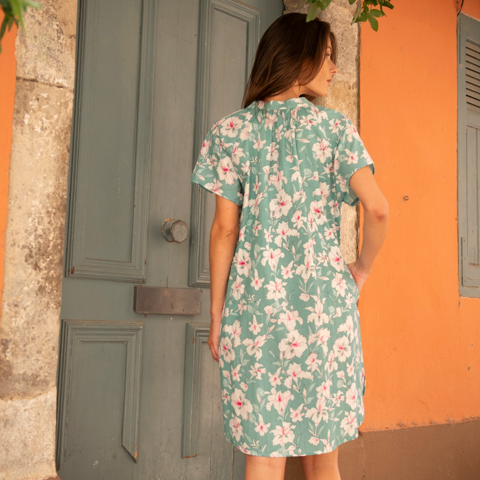 Jade Dress Rayol 100% Coton - Green GREEN