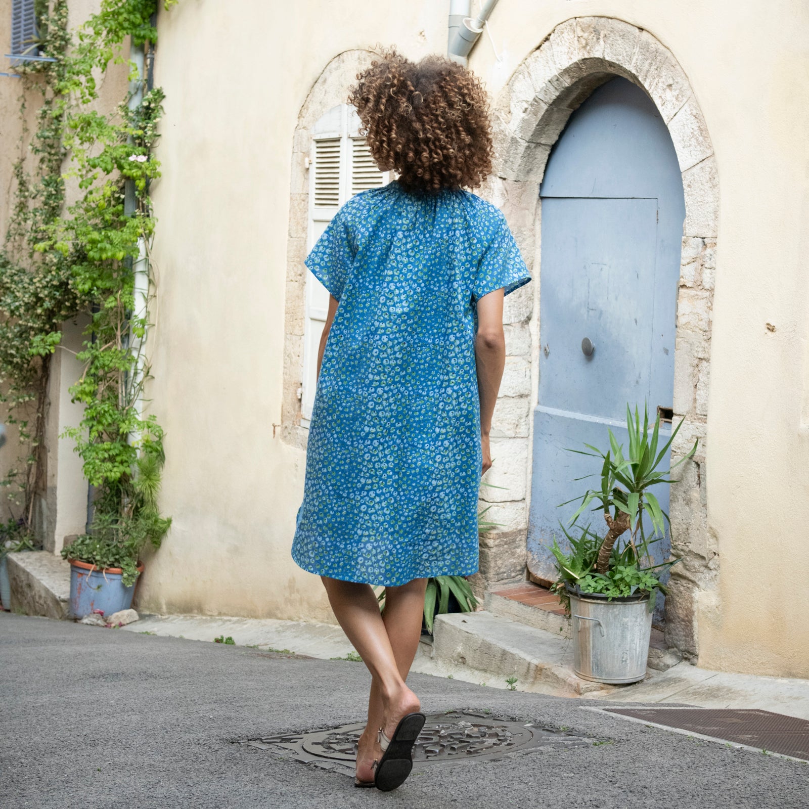 Jade Dress Campo 100% Coton - Blue BLUE