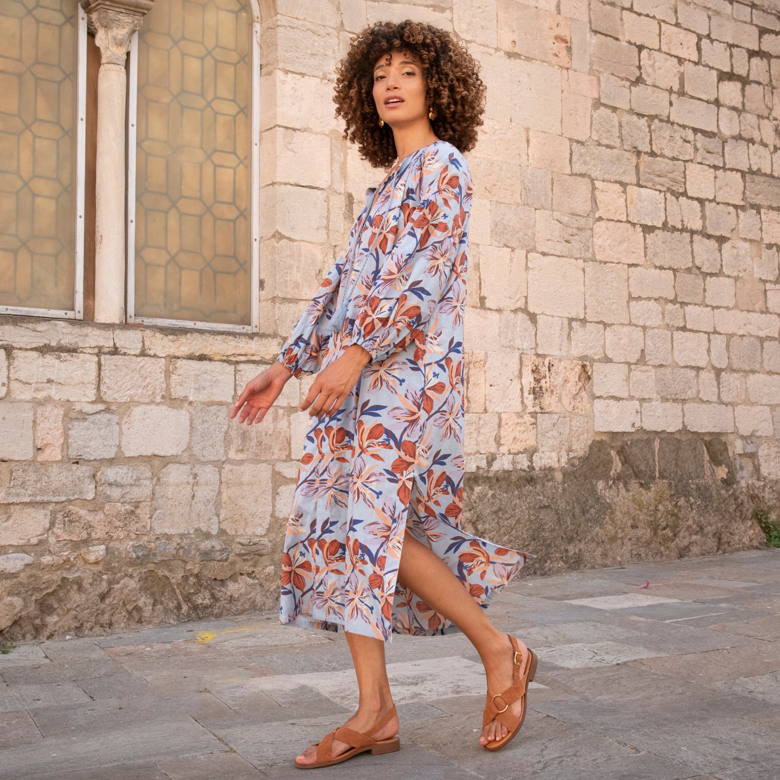 Virginia Dress Myra 100% Coton - Lilac LILAC