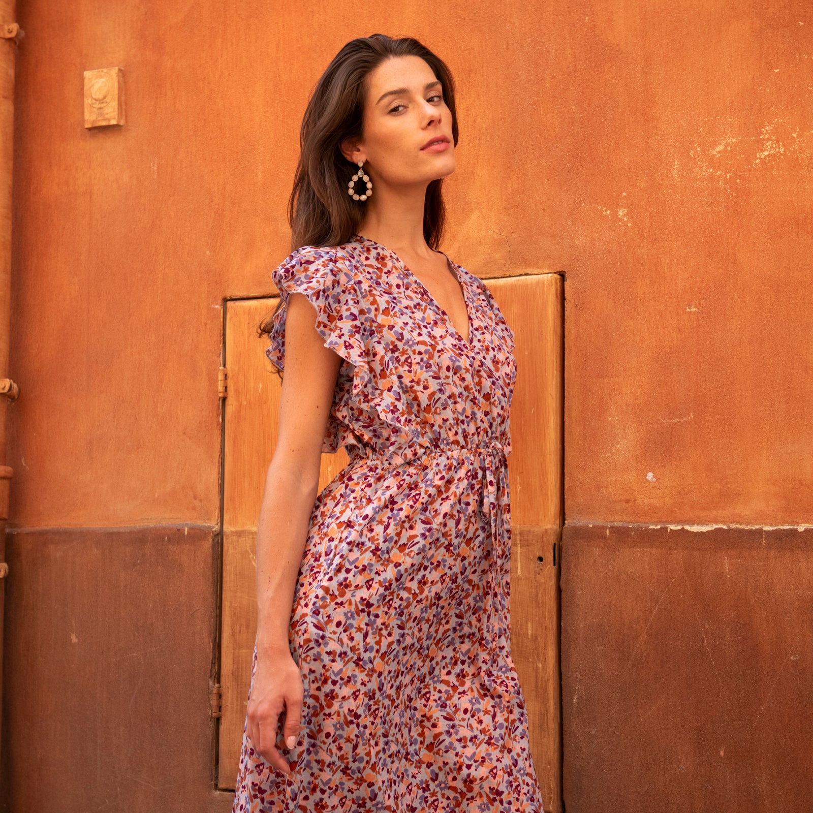 Lucy Frill Dress Matteri 100% Coton - Lilac LILAC