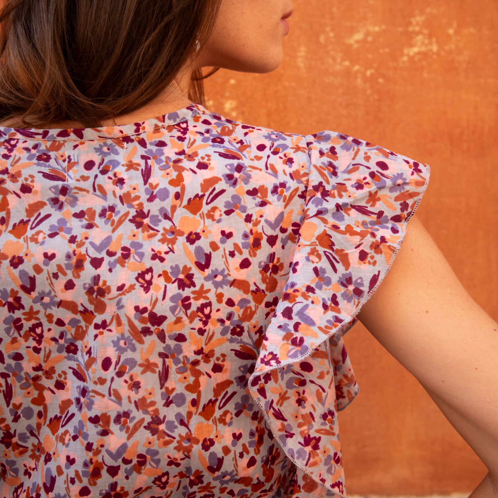 Lucy Frill Dress Matteri 100% Coton - Lilac LILAC