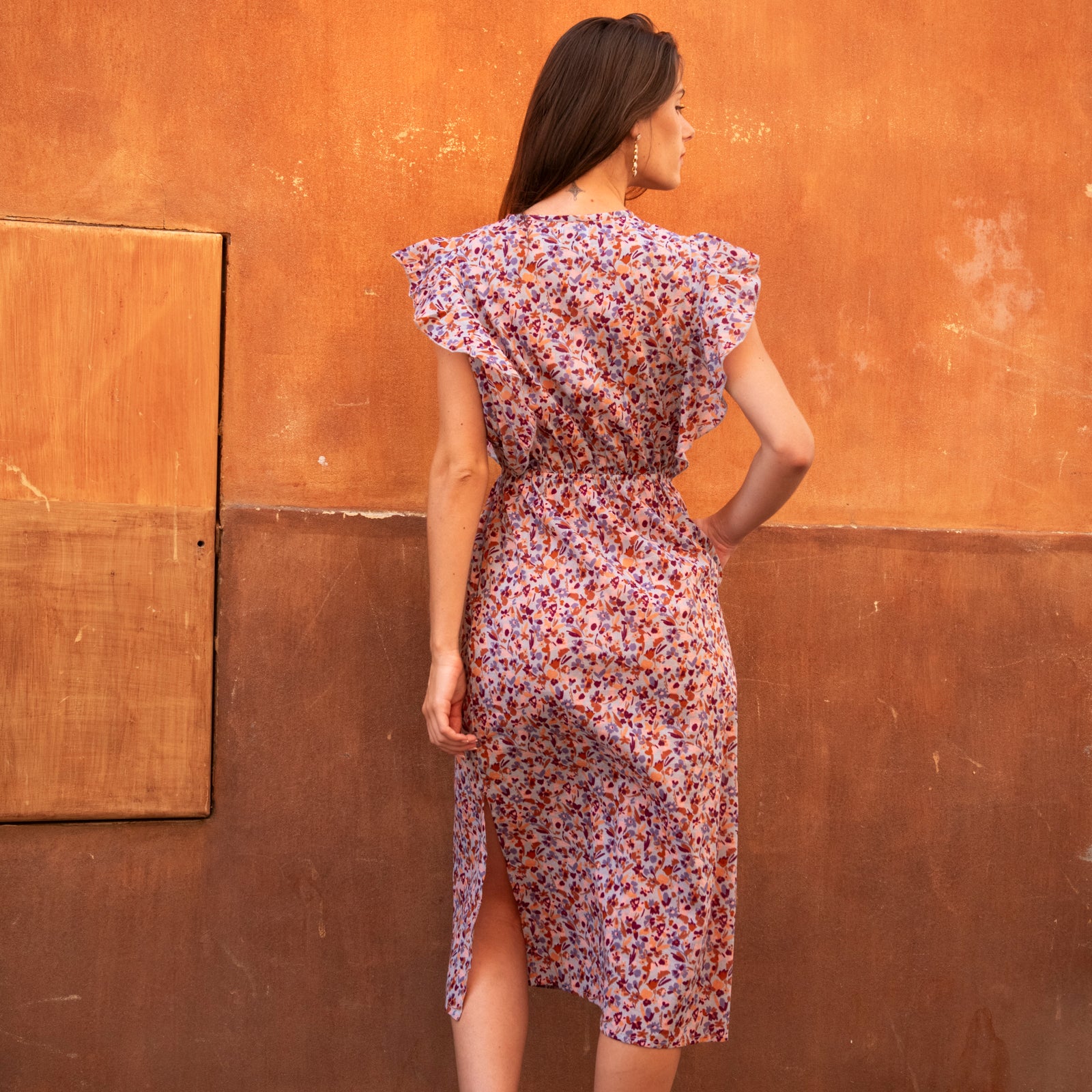 Lucy Frill Dress Matteri 100% Coton - Lilac LILAC