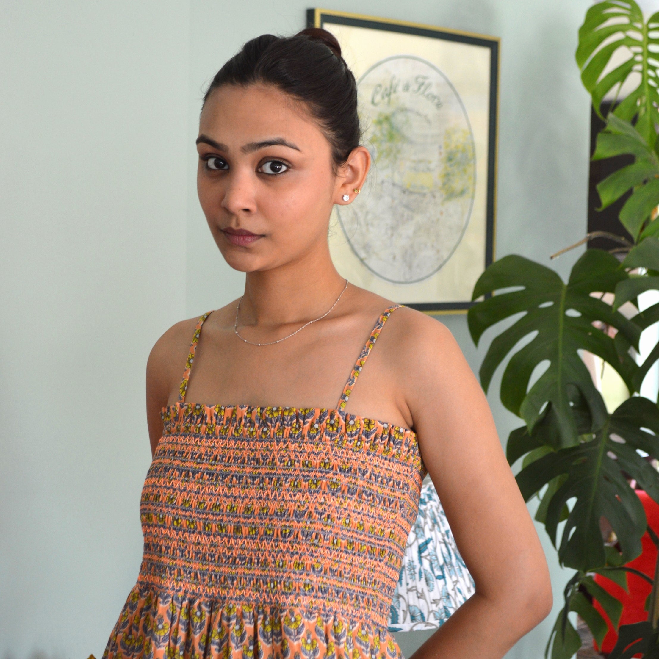 Gabrielle Dress Opio 100% Coton - Peach PEACH