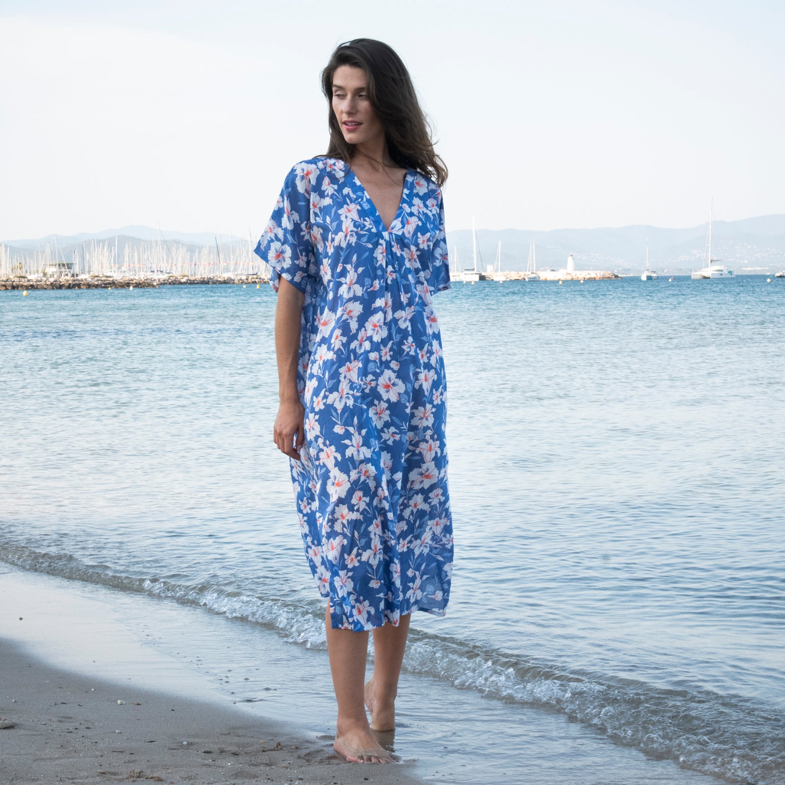 Loulou Caftan Rayol 100% Coton - Lilac LILAC