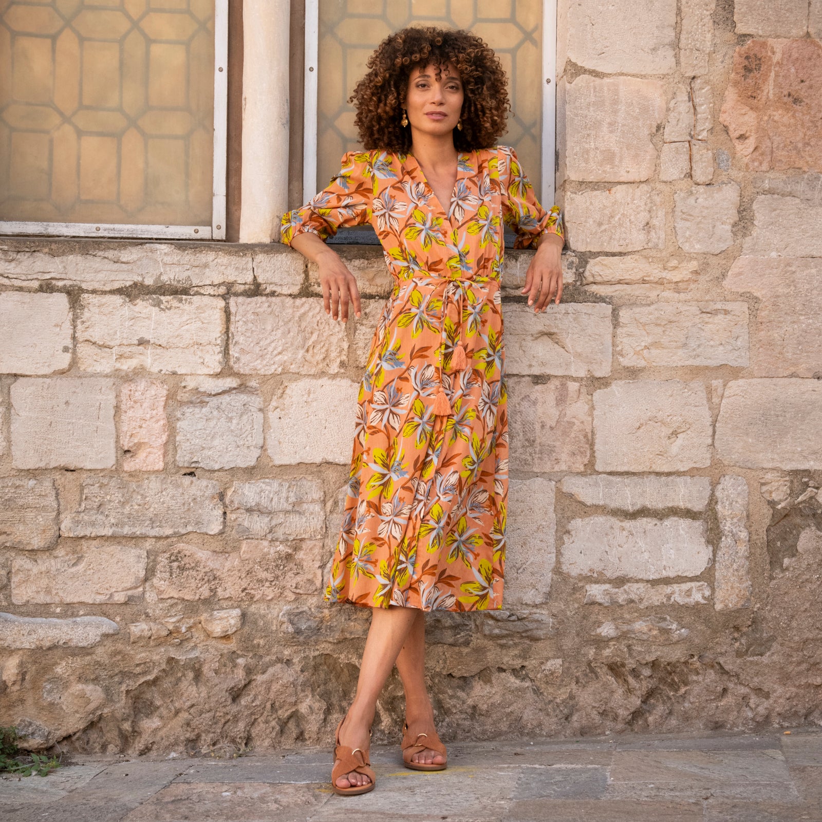 Lily Dress Myra 100% Coton - Peach PEACH