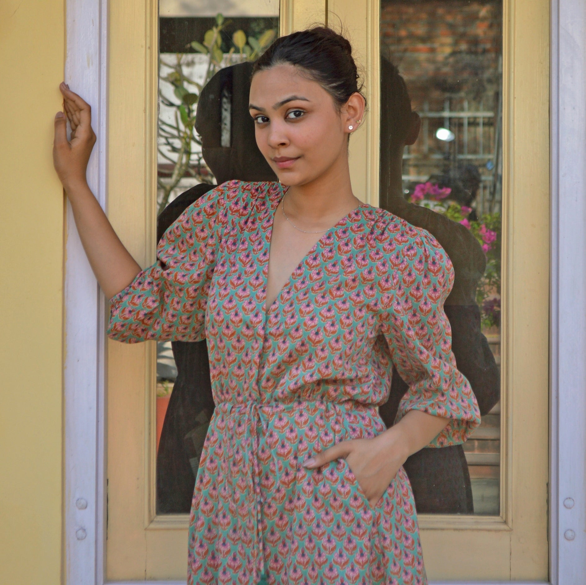 Lily Dress Opio 100% Coton - Green GREEN