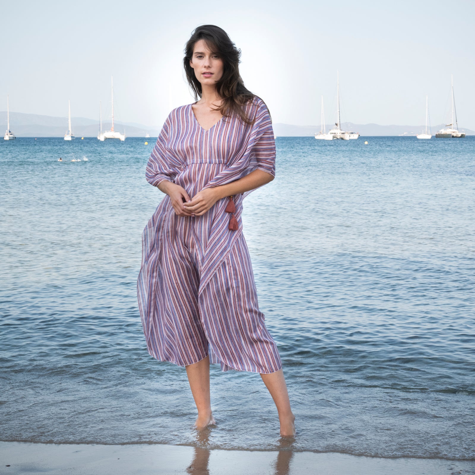 Alix Caftan Miramar 100% Coton - Lilac LILAC