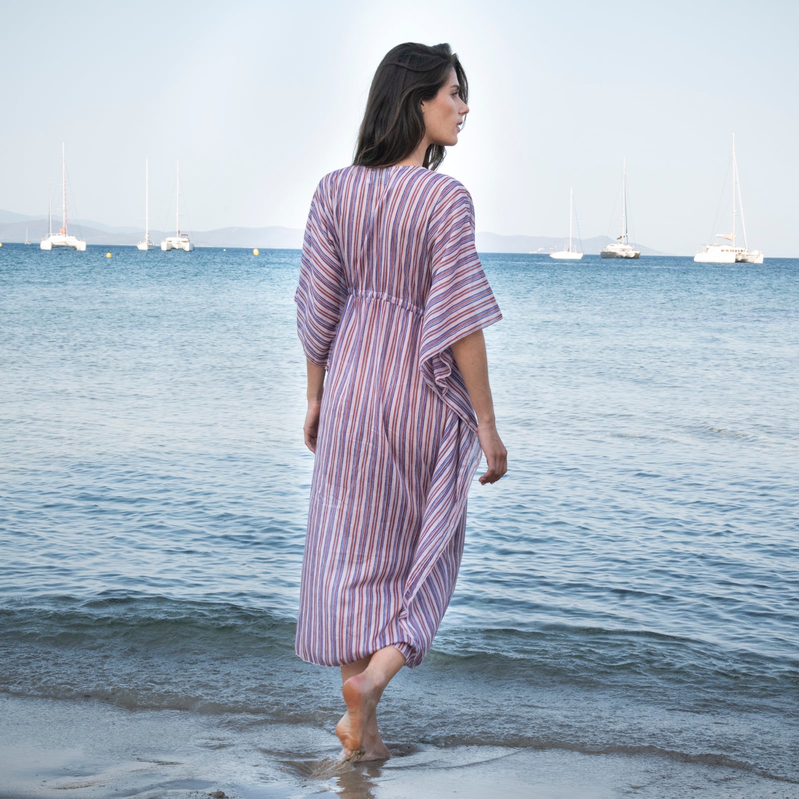 Alix Caftan Miramar 100% Coton - Lilac LILAC