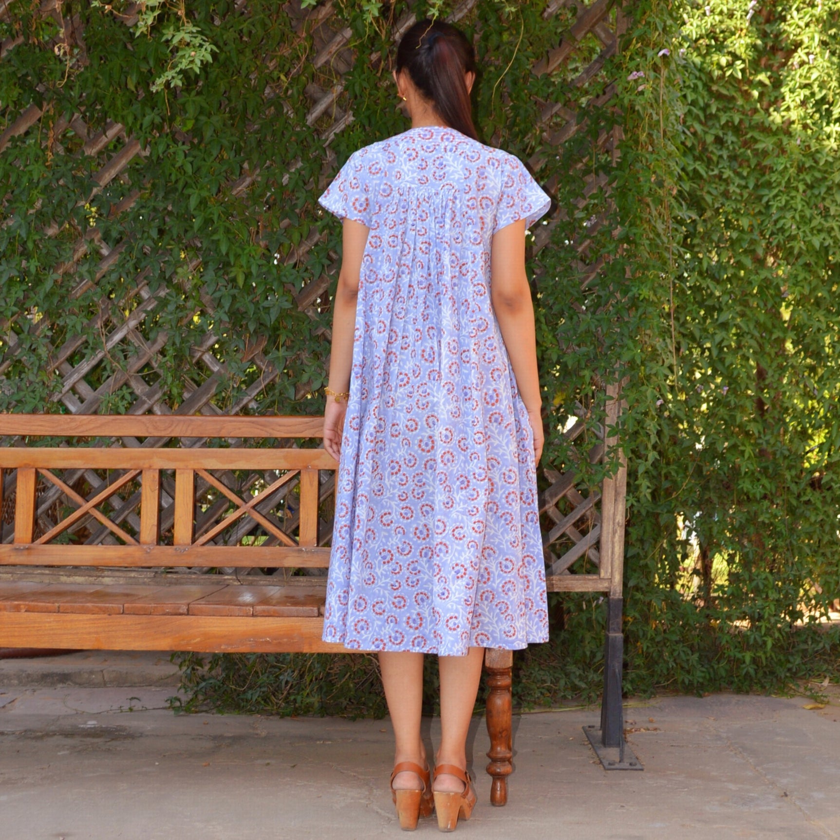 Iris Long Dress Eze 100% Organic Cotton - Lilac LILAC