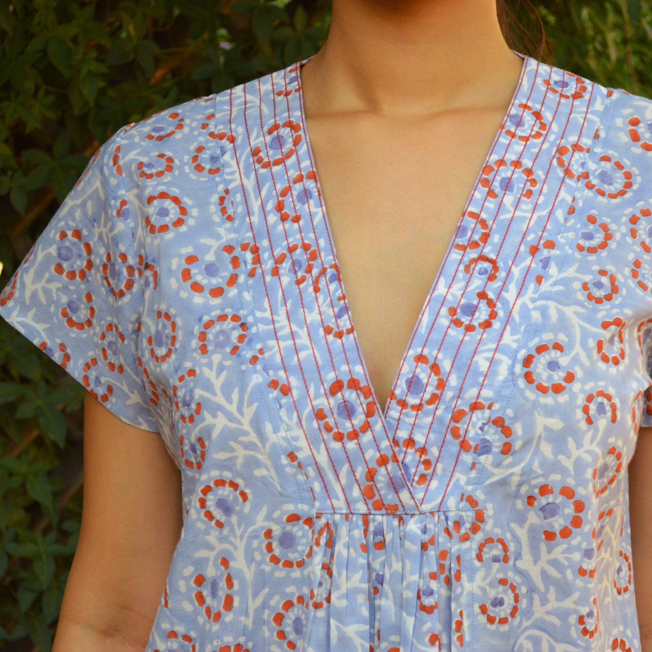 Iris Long Dress Eze 100% Organic Cotton - Lilac LILAC