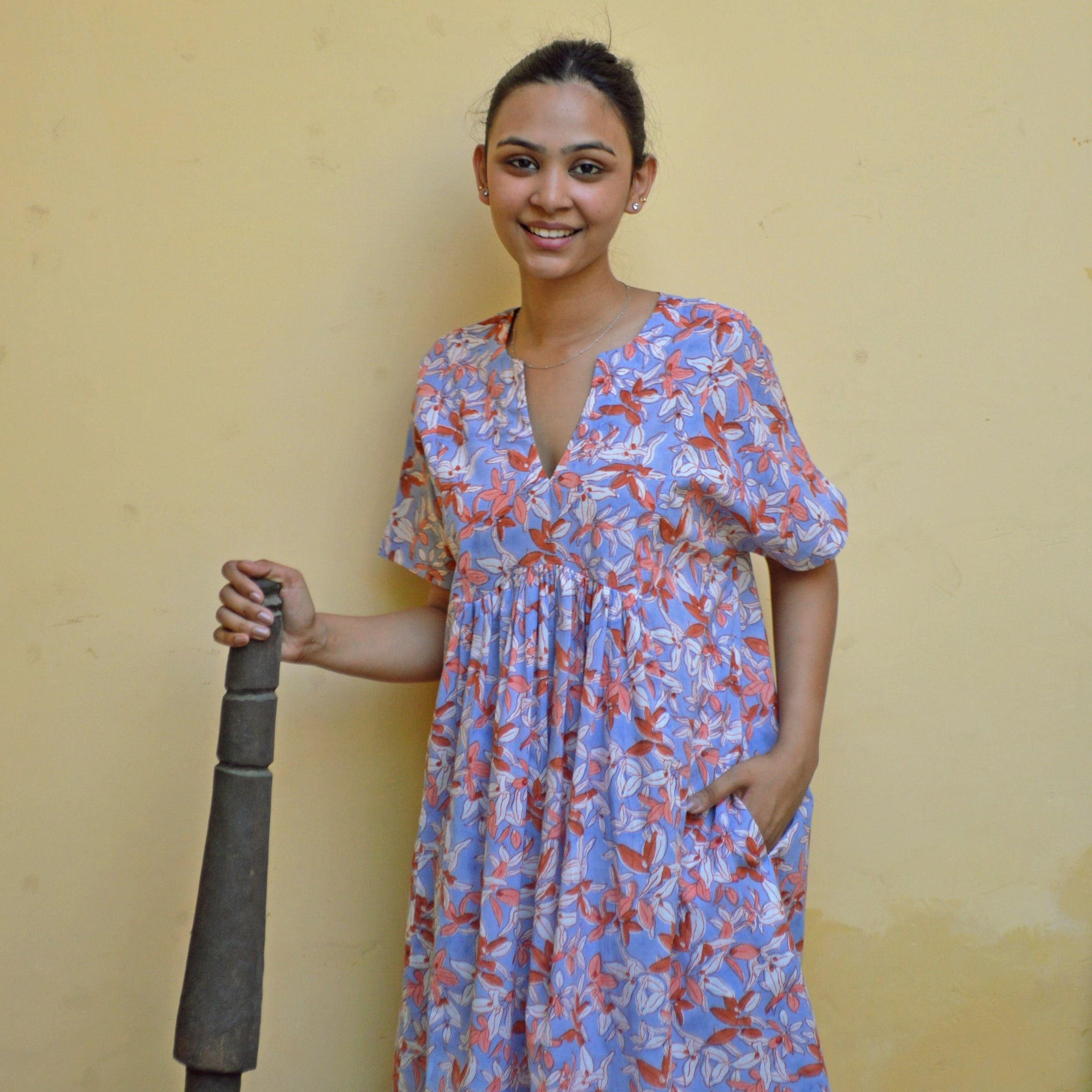 Nuala Dress Figuieres 100% Organic Cotton - Lilac LILAC