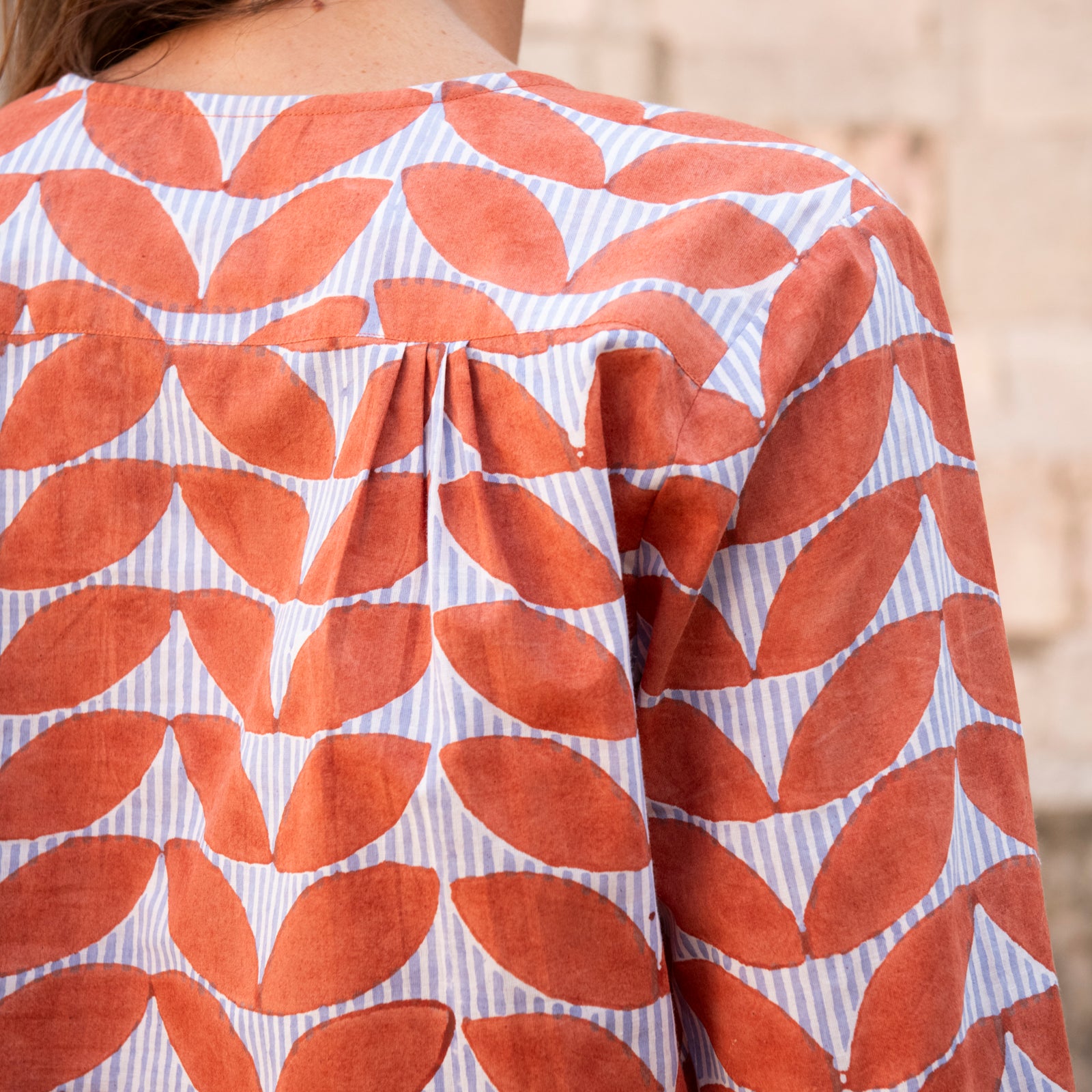 Louisa Dress Cap Estel 100% Organic Cotton - Orange ORANGE